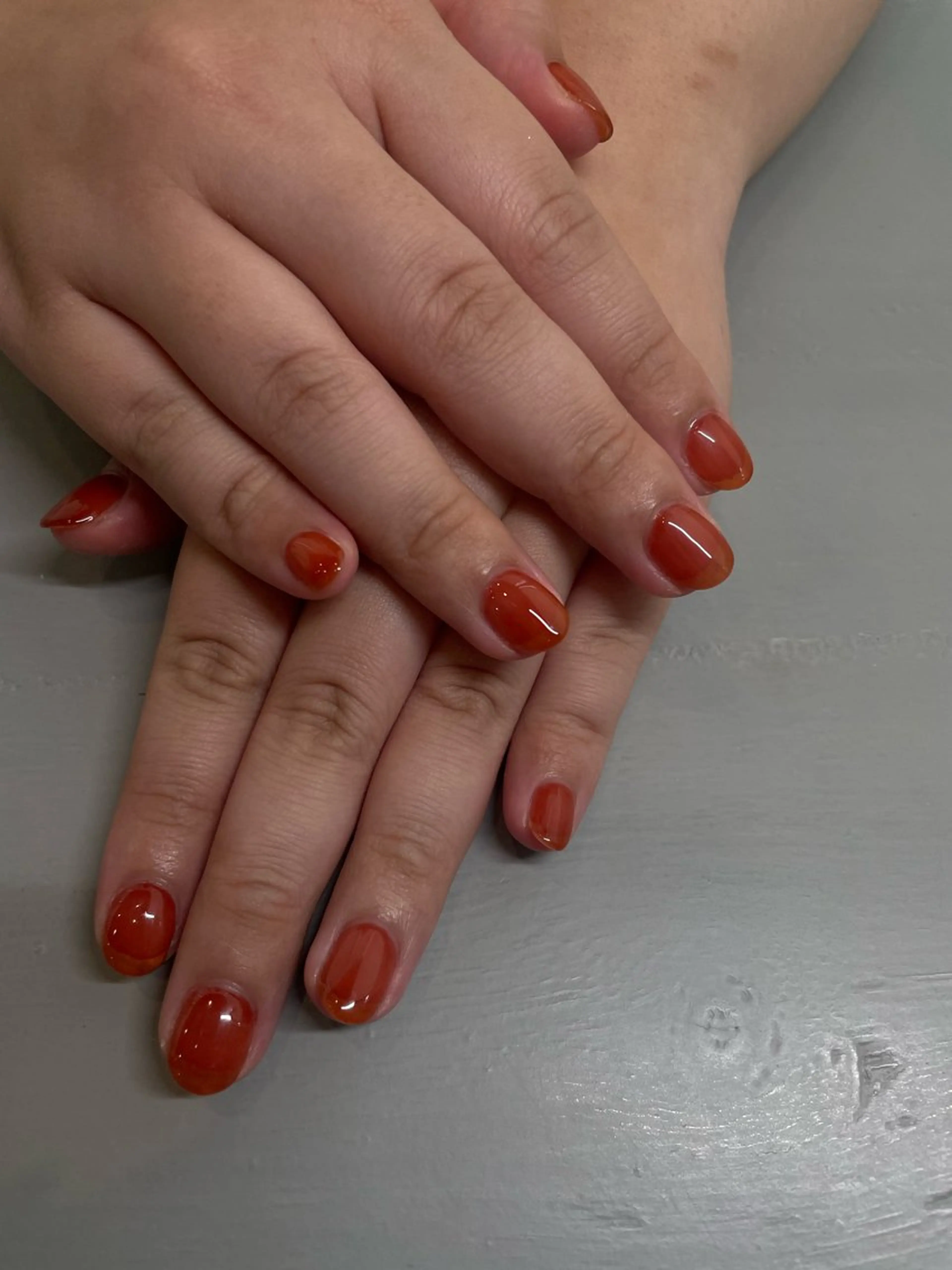 ネイル オレンジ the 25 Nail所属・tanaka 25nailのネイルデザイン