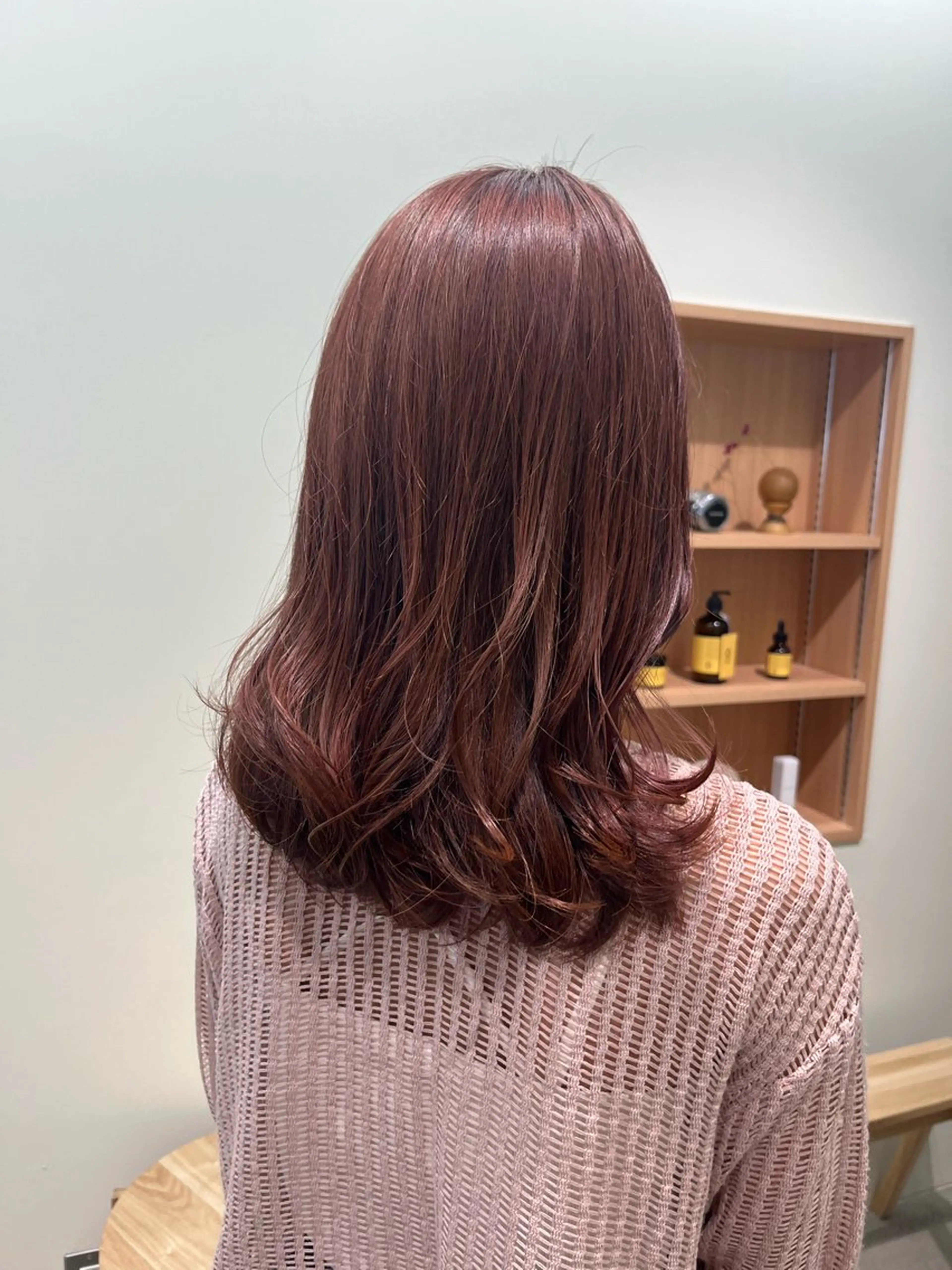 ミディアム カラー fuchigami suzunoのヘアスタイル