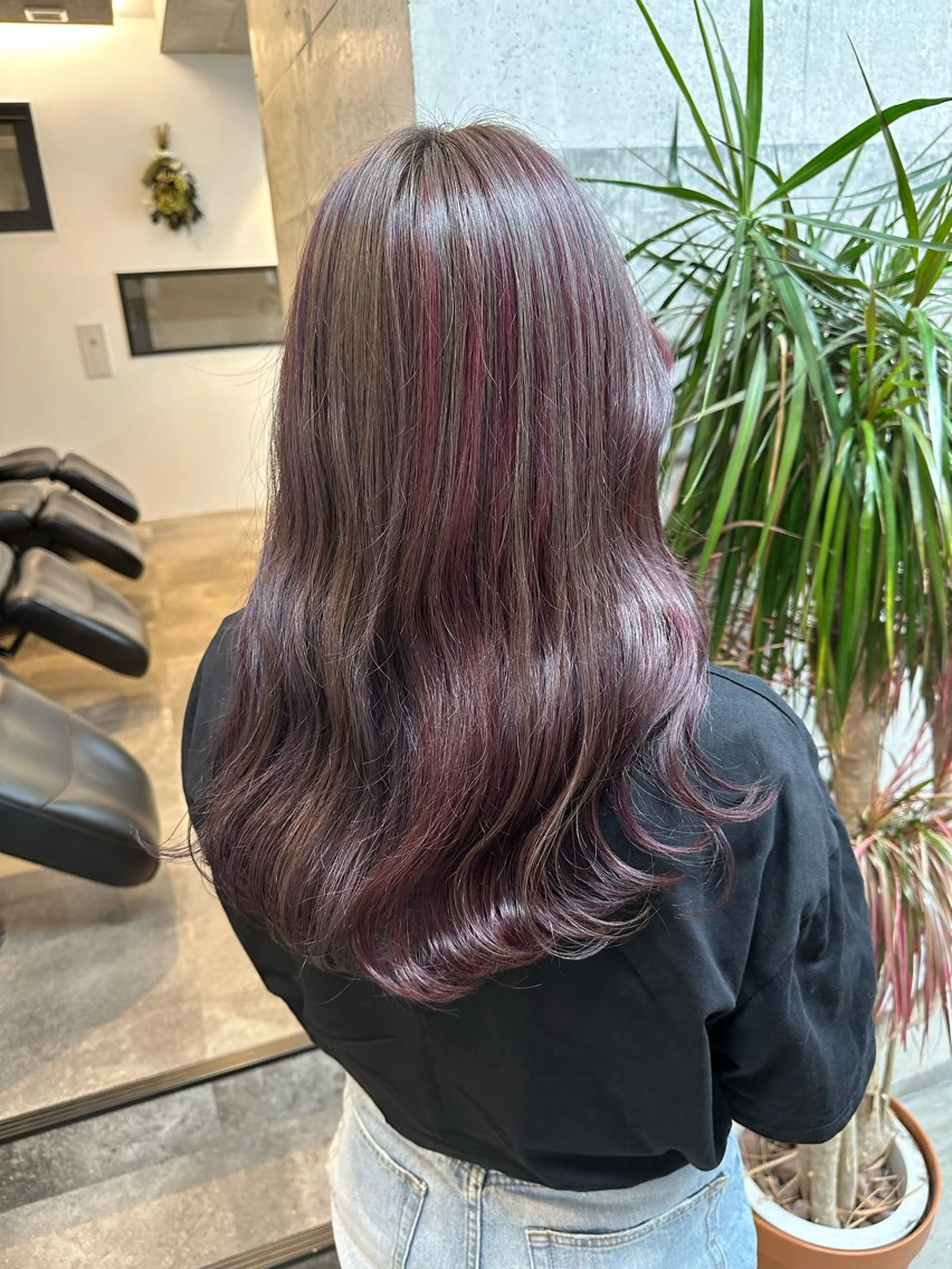 セミロング カラー ヘアカラー トリートメント yuika .のヘアスタイル