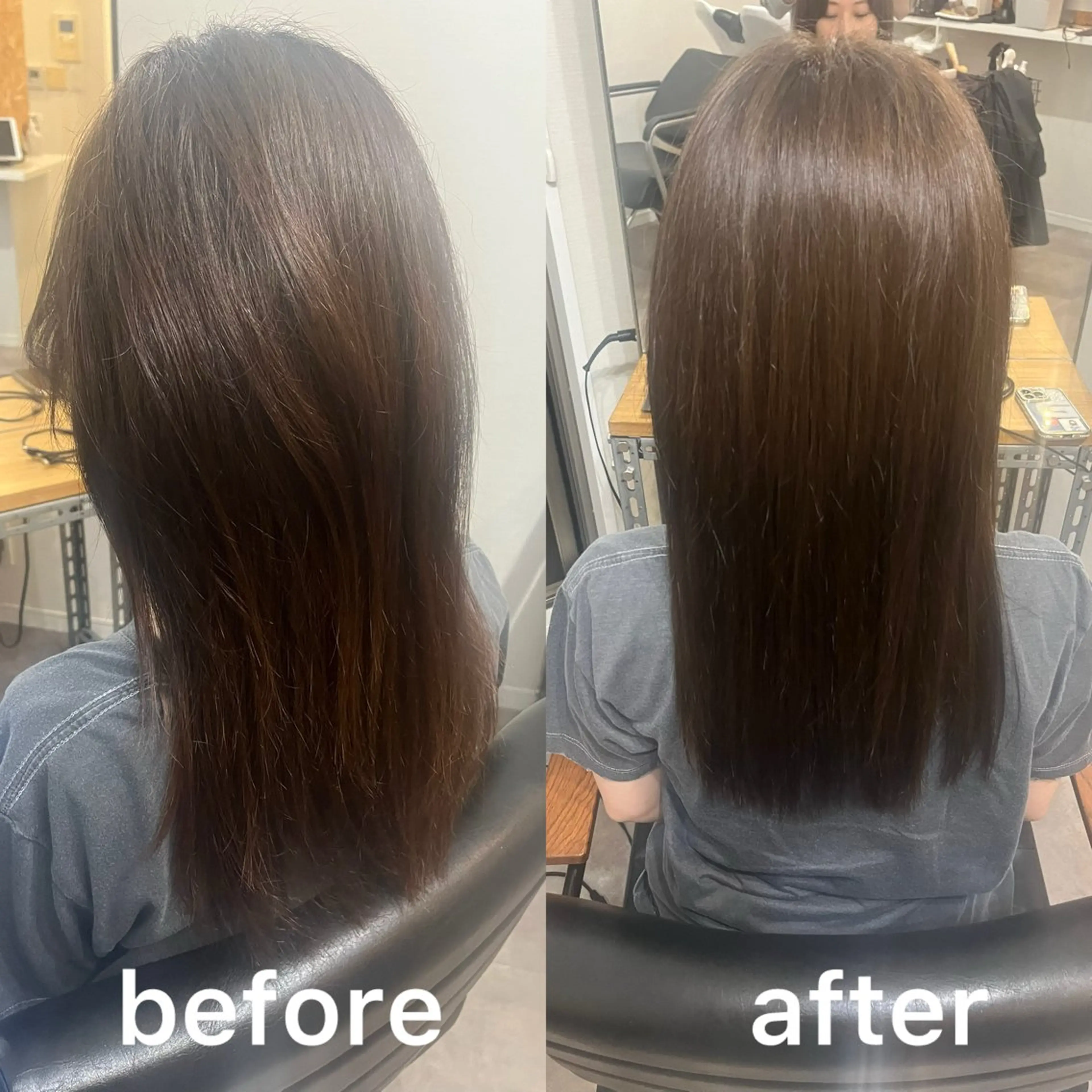 セミロング ヘアカラー トリートメント OFF YUYAのヘアスタイル