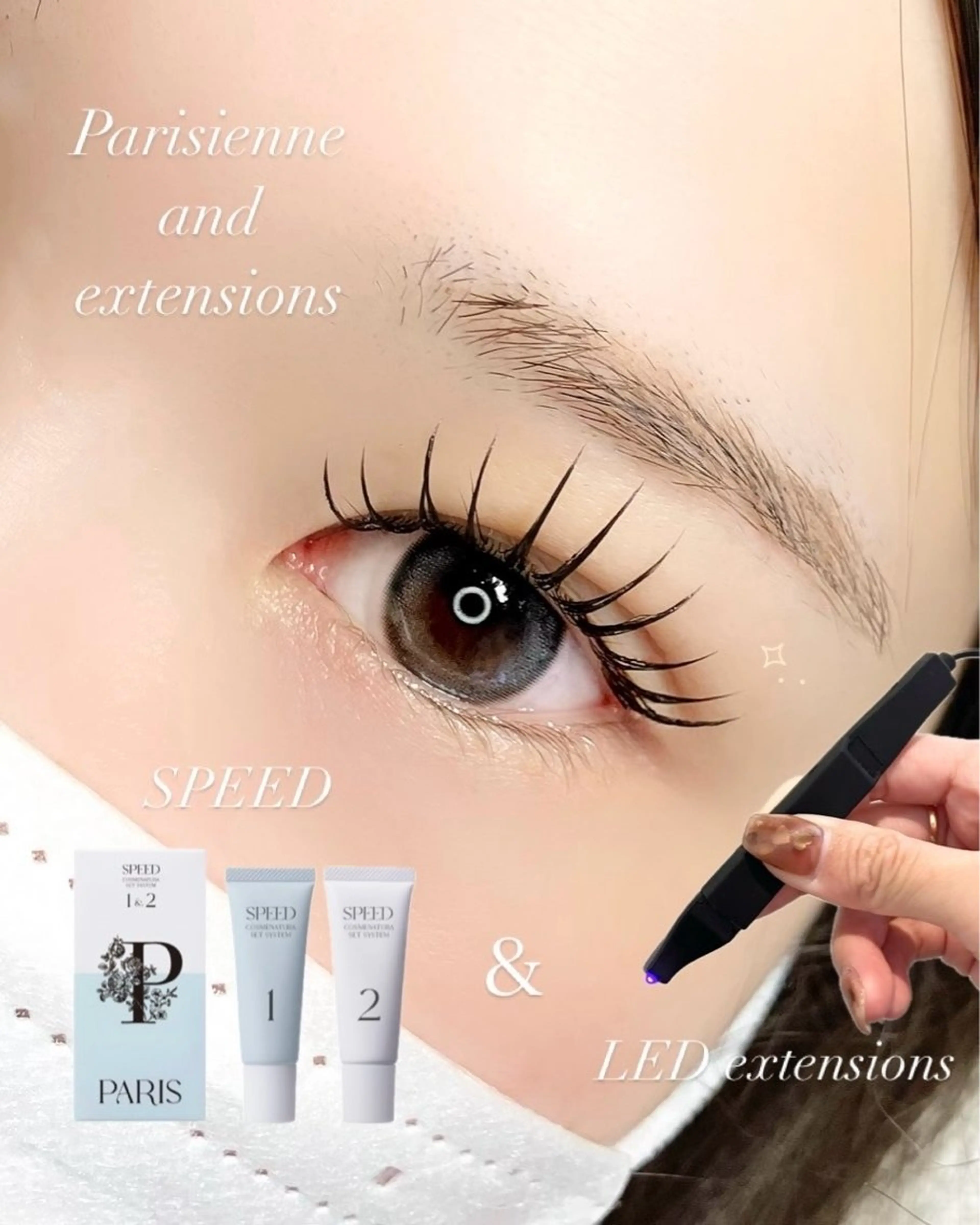 【逆さまつ毛の方必見✨】LEDパリエク120本の写真