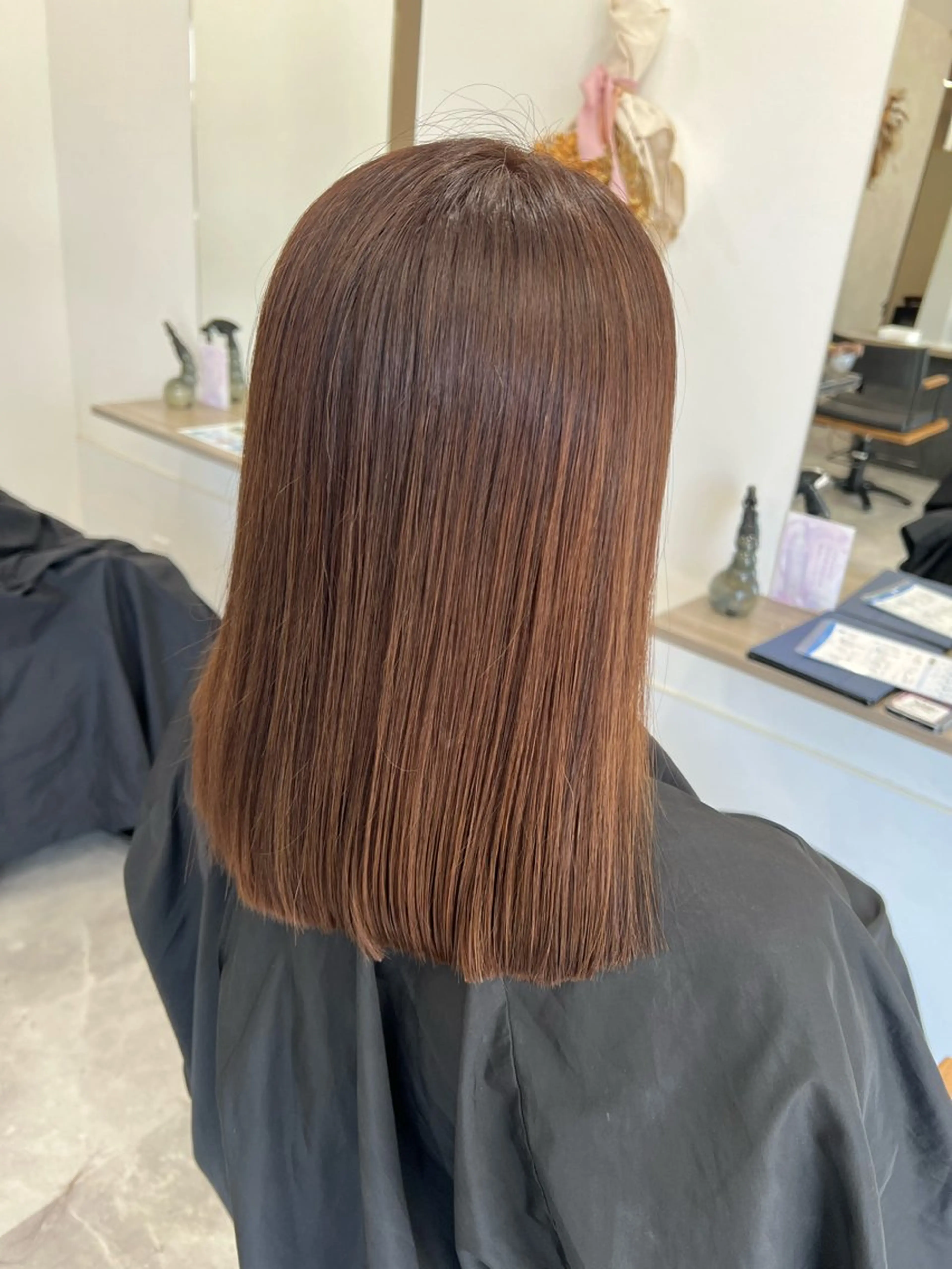 ミディアム ヘアカラー 透明感/レイヤー💎 髪質改善/希美のヘアスタイル