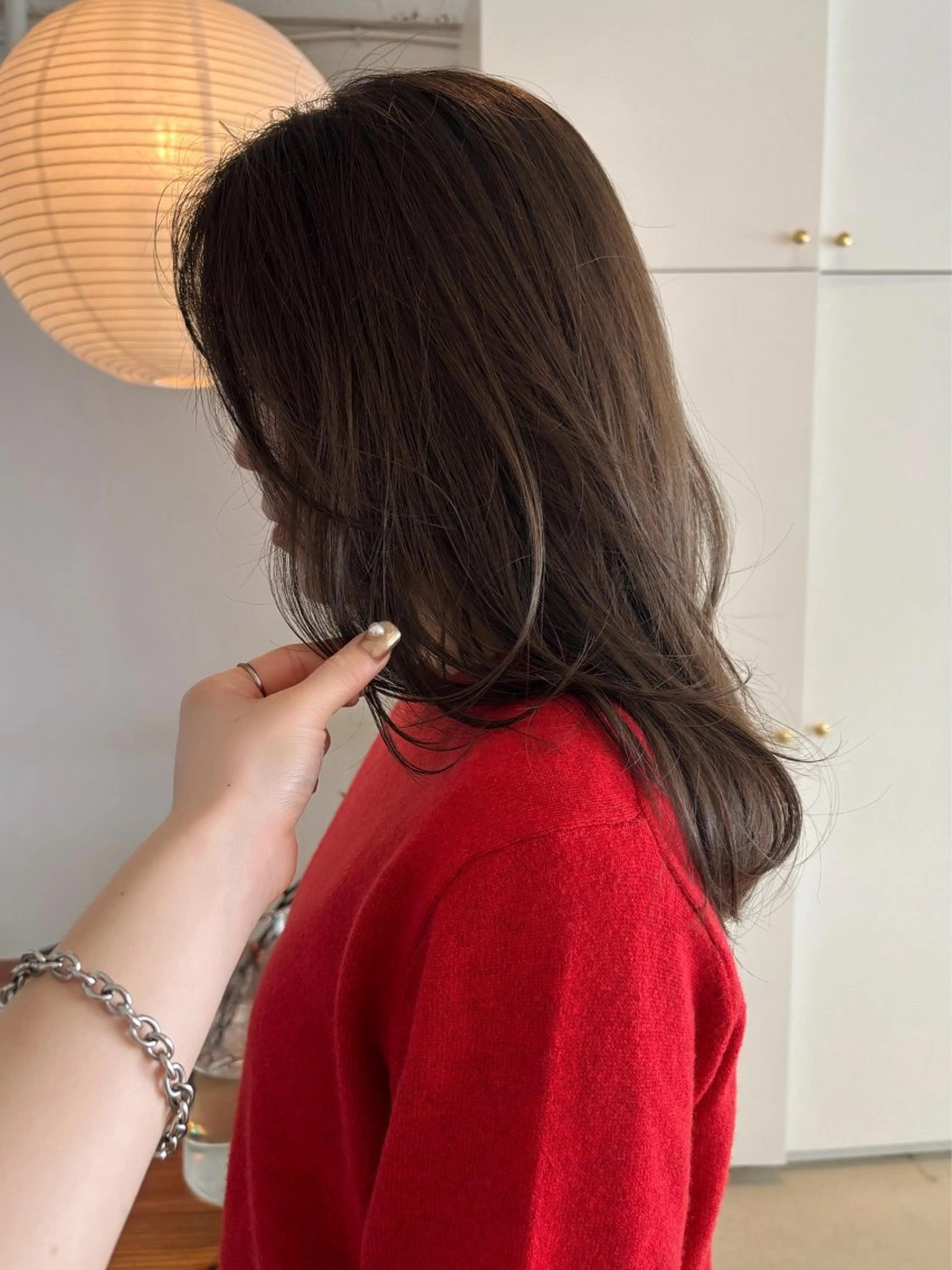 セミロング カット ヘアカラー トリートメント 🍑透明感hair ・NENE🍑のヘアスタイル