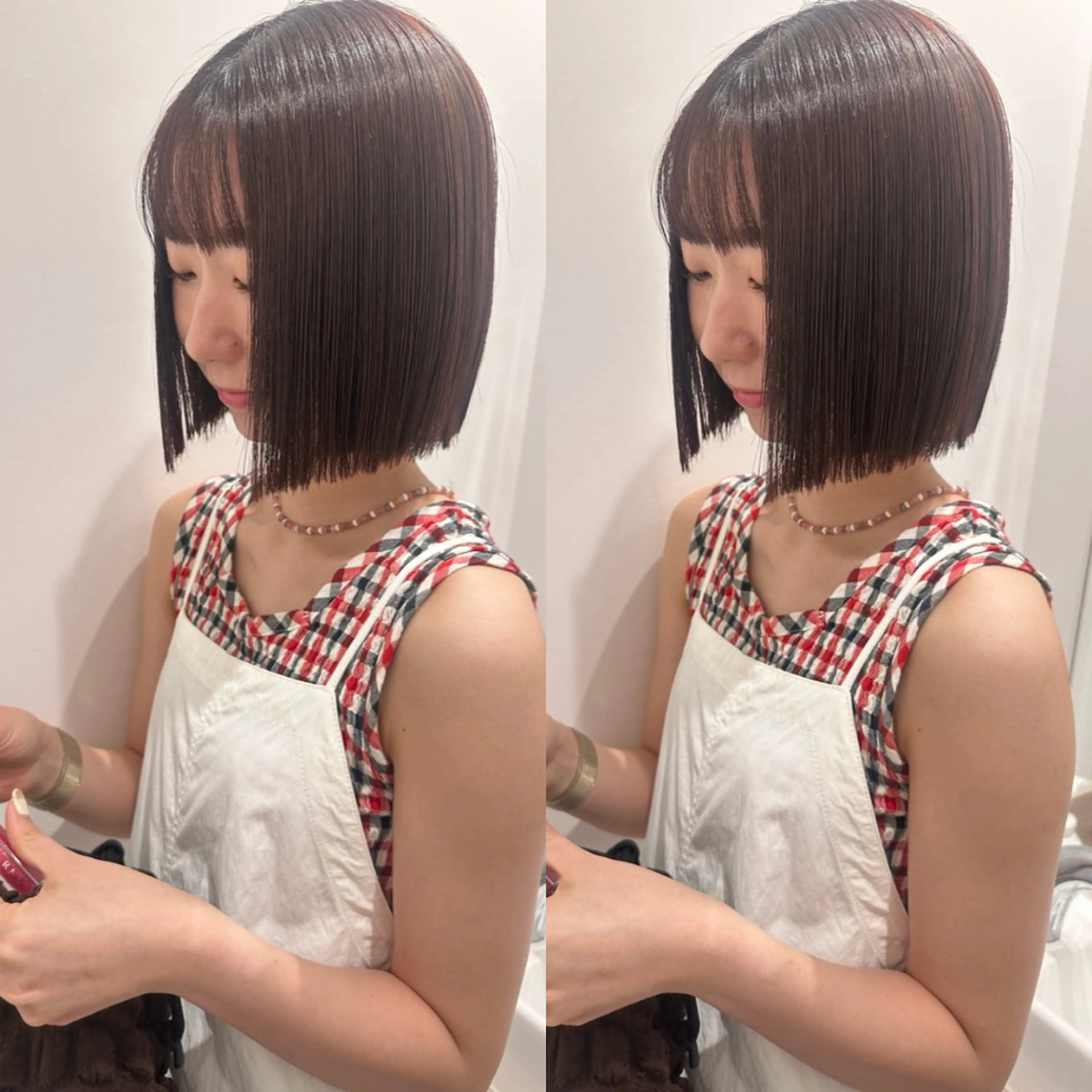 ショート カラー ボブ ハイトーン/水素 honoka🌺のヘアスタイル