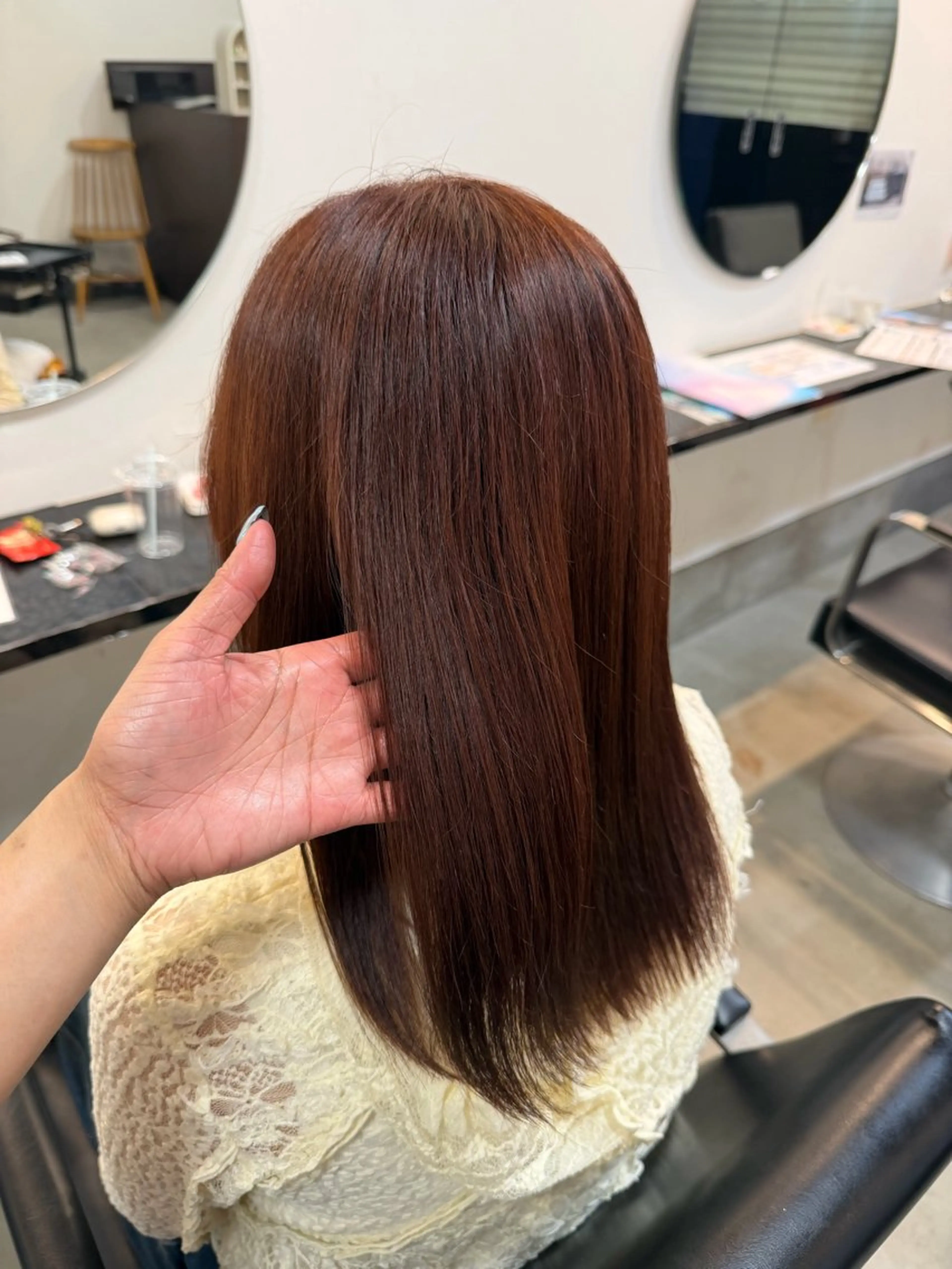 ミディアム ヘアカラー ♪ハイトーン♪津田沼 ♥︎HIYORI♥︎のヘアスタイル