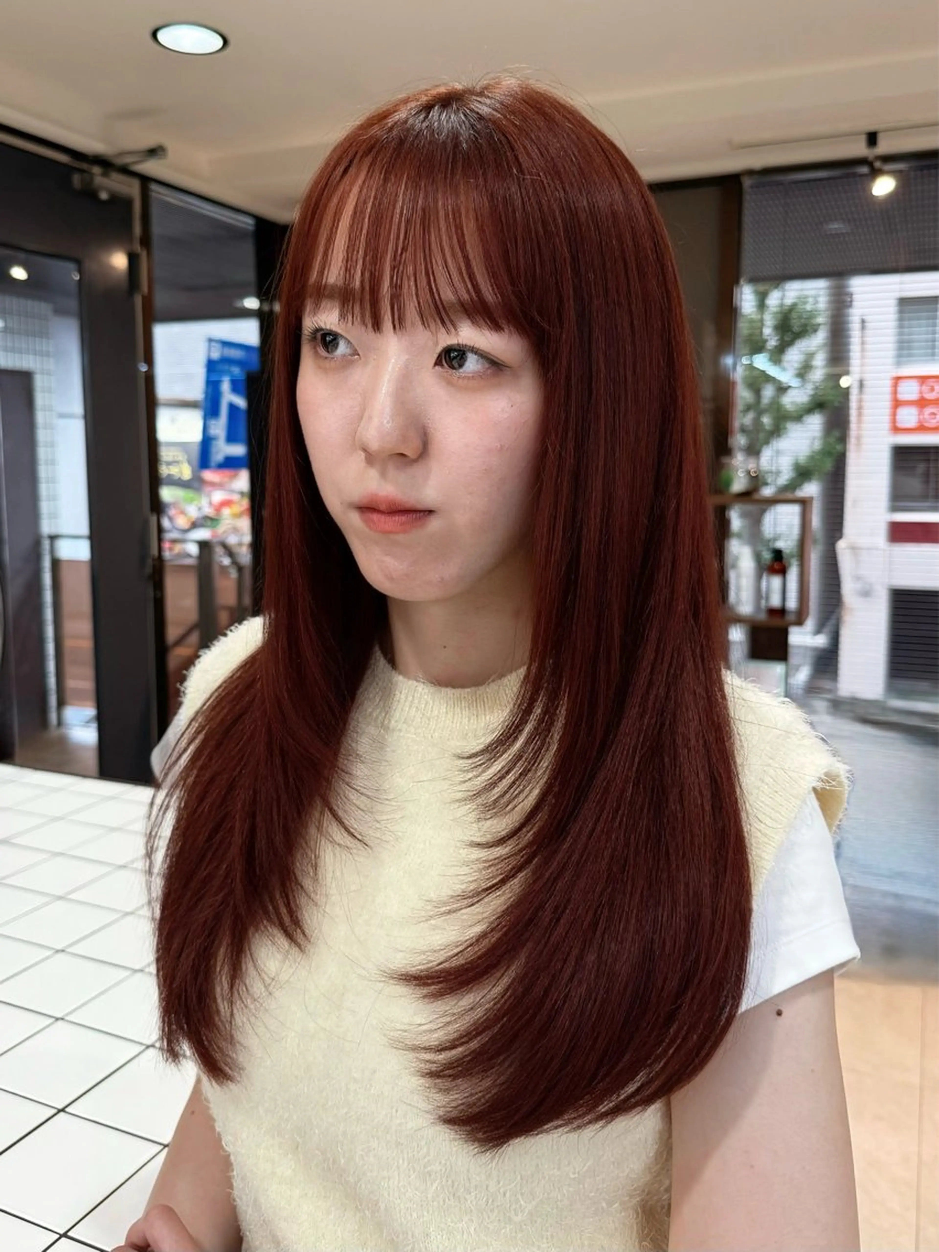ロング レイヤーカット 宮嶋 蓮のヘアスタイル
