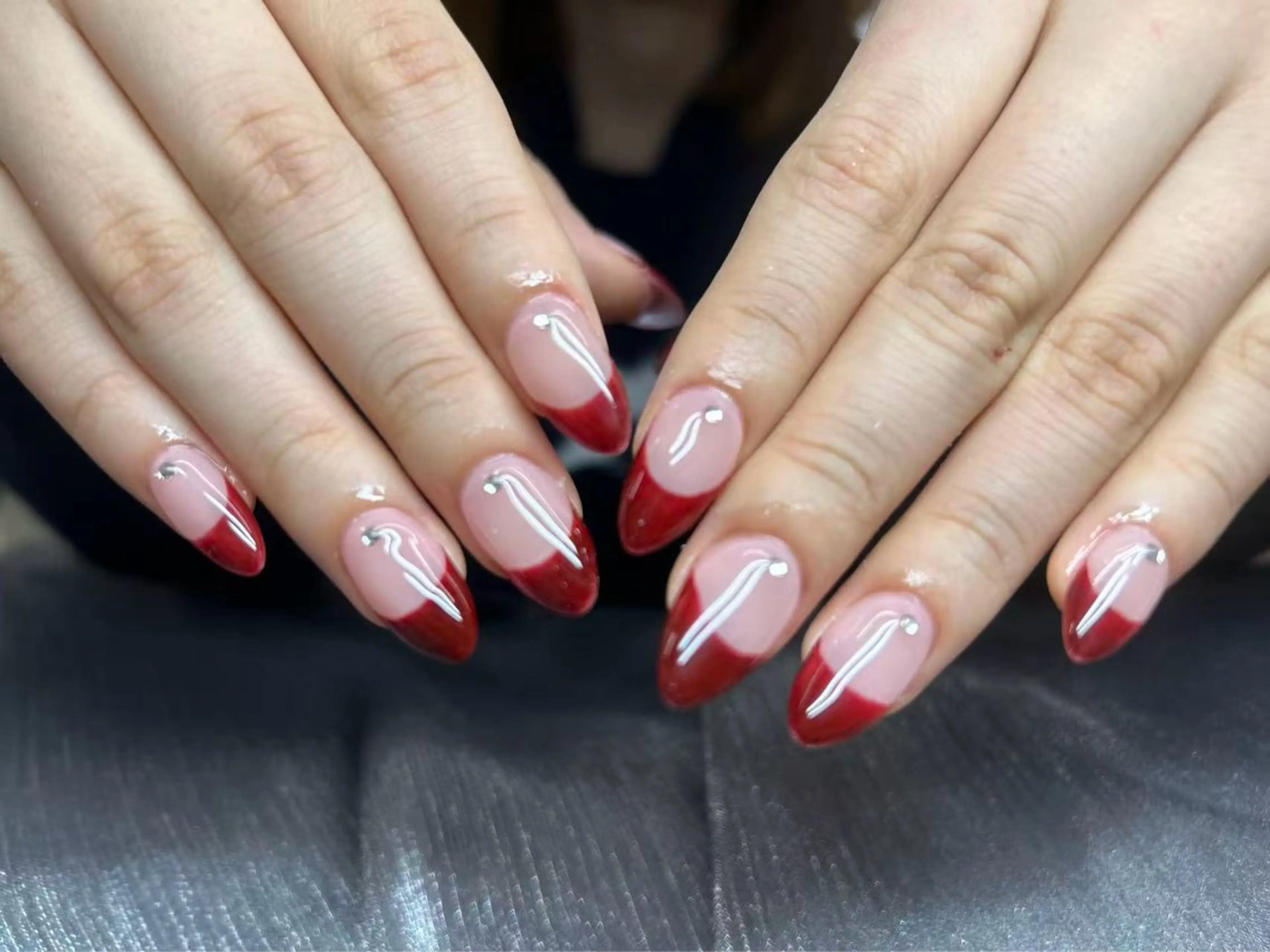 ネイル Kaka_ パラジェル、長さだしのネイルデザイン