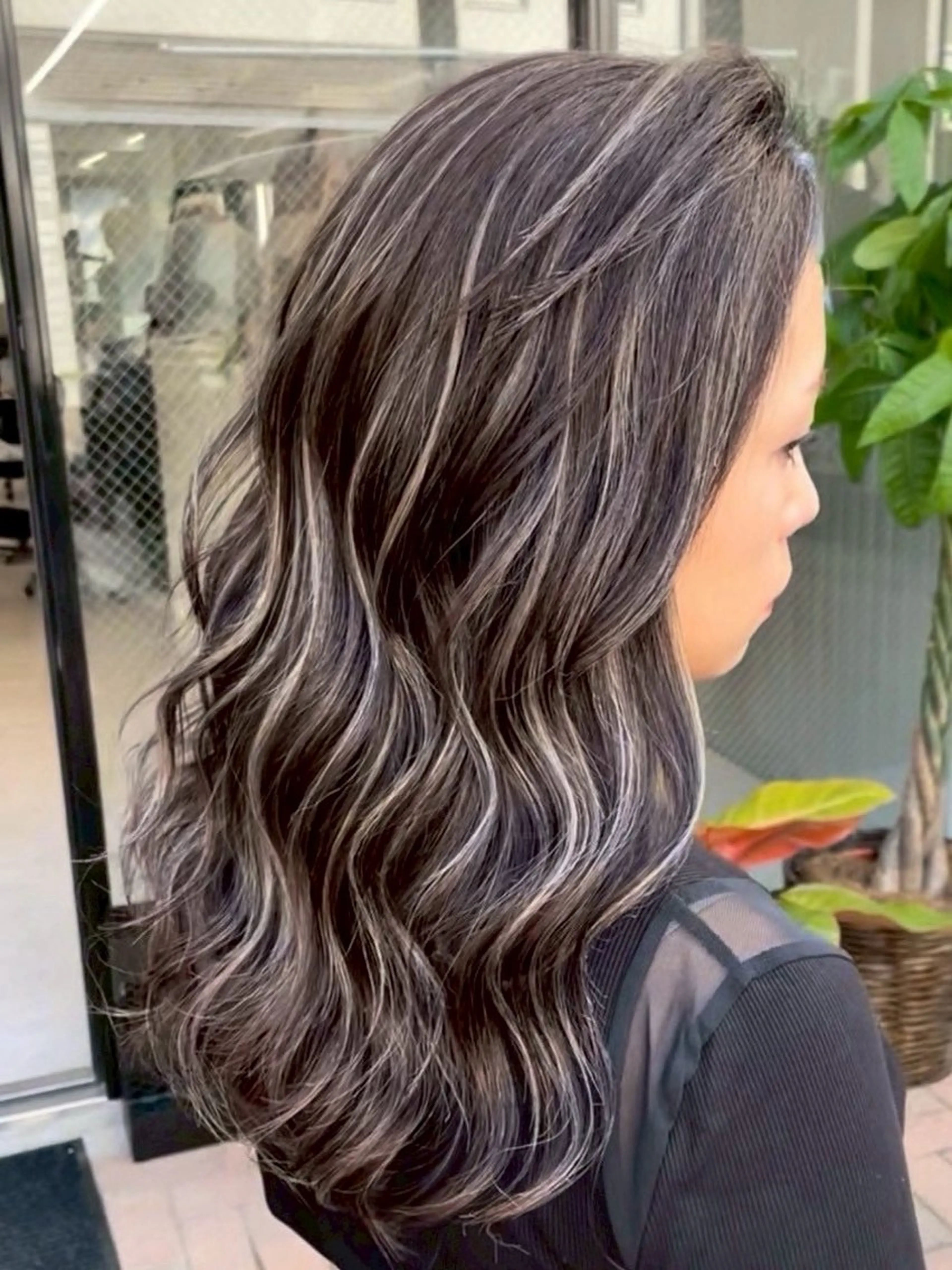 ロング 外国人風カラー ハイライト レイヤーカット ヘアカラー ✨レイヤーカット 海外ヘア/原宿✨のヘアスタイル