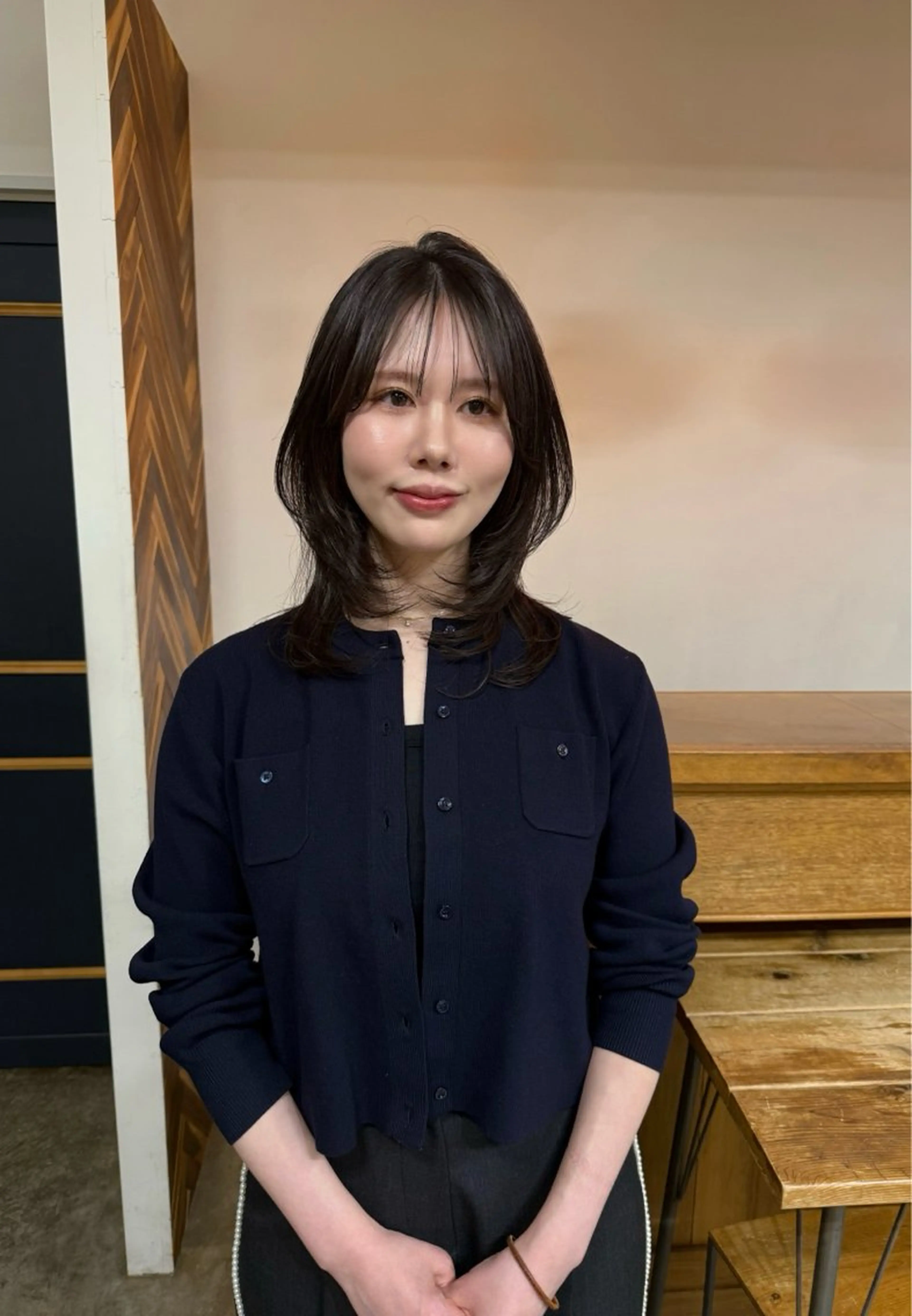 ミディアム カラー カット ヘアカラー トリートメント まろやか透明感カラー ♡MANAのヘアスタイル