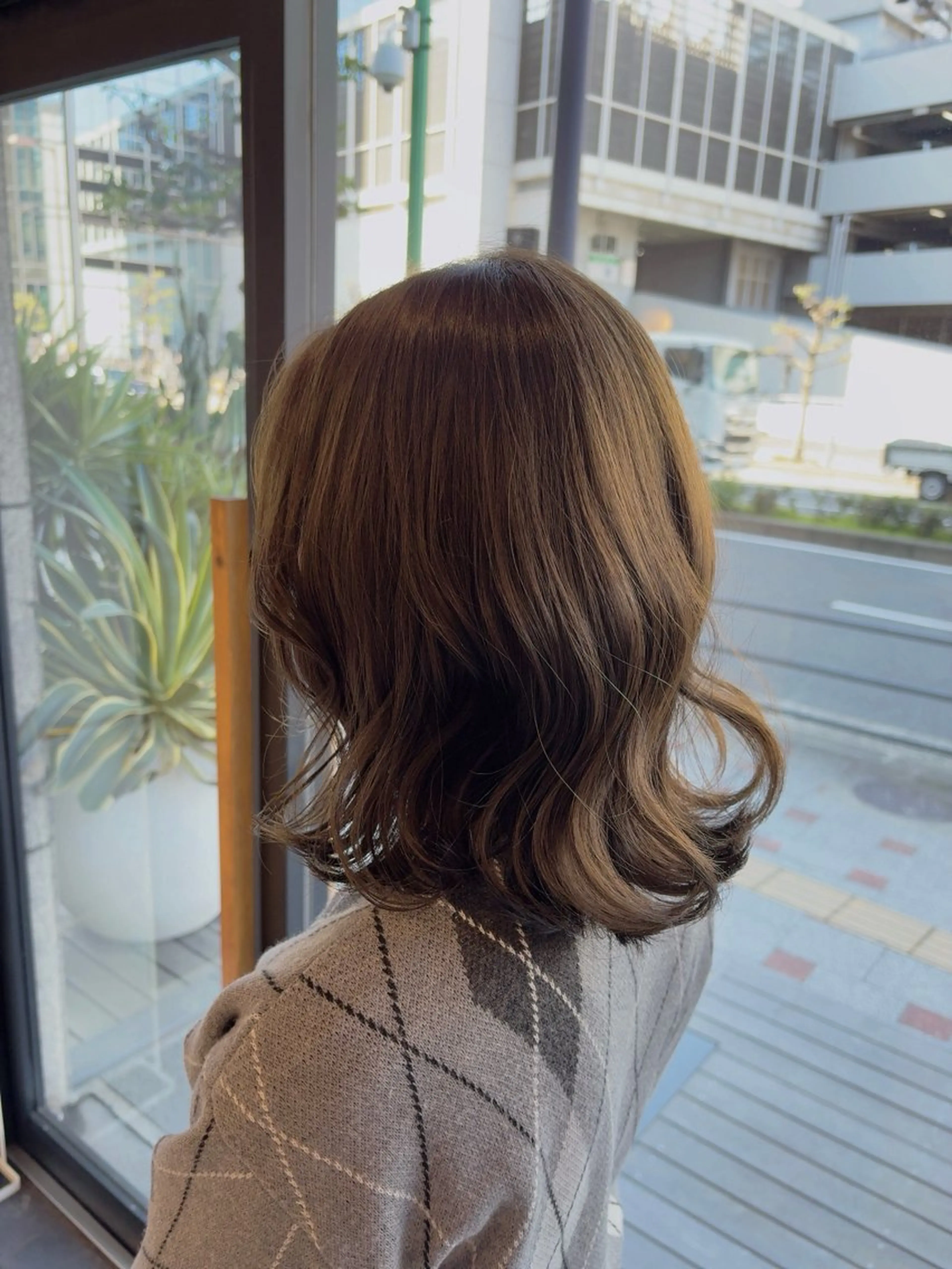 ミディアム カラー トリートメント ヘアカラー トリートメント 中田 佳也允のヘアスタイル