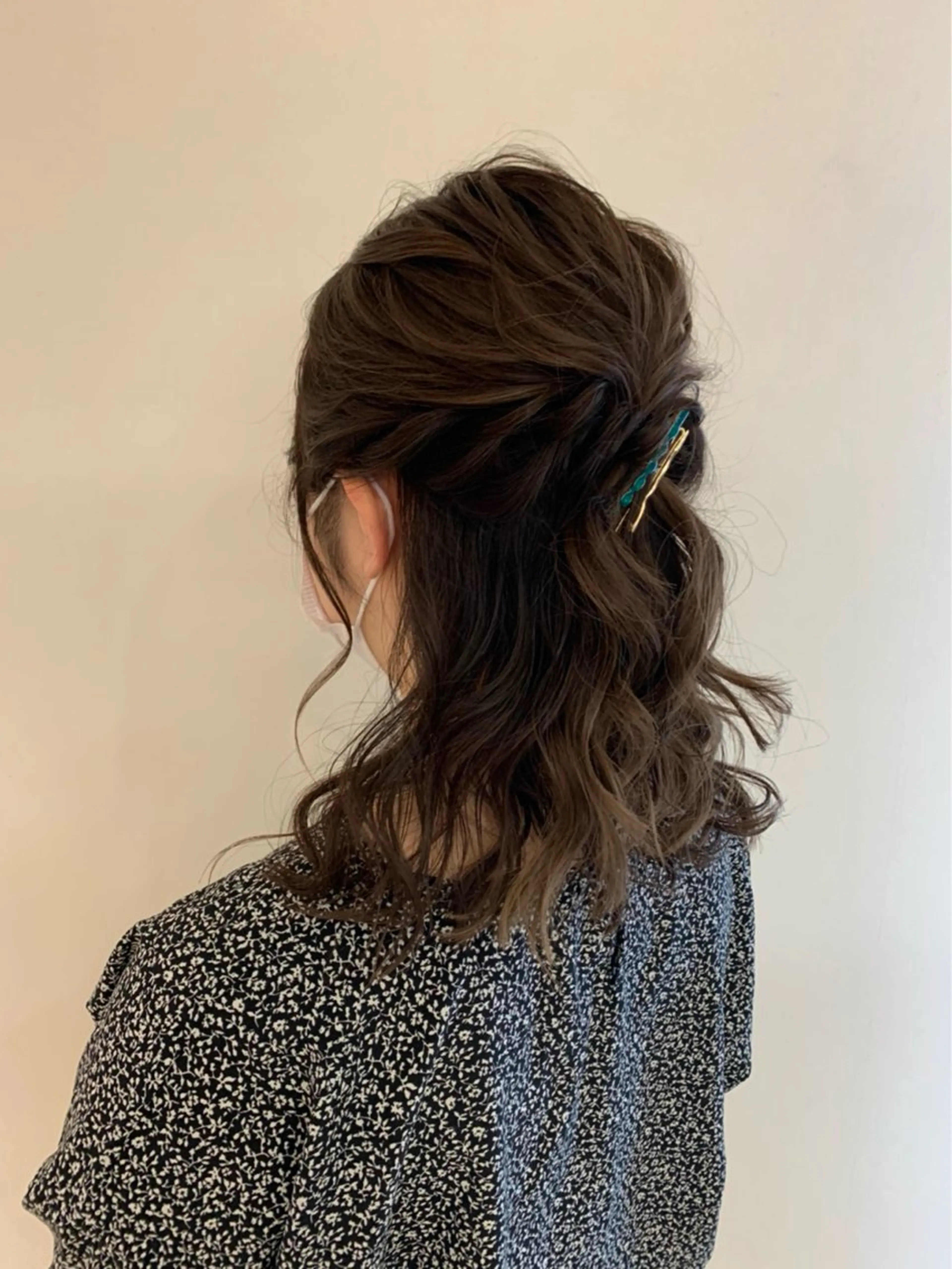 ミディアム ヘアアレンジ 🌷-5歳を実現 梅田その子🌷のヘアスタイル