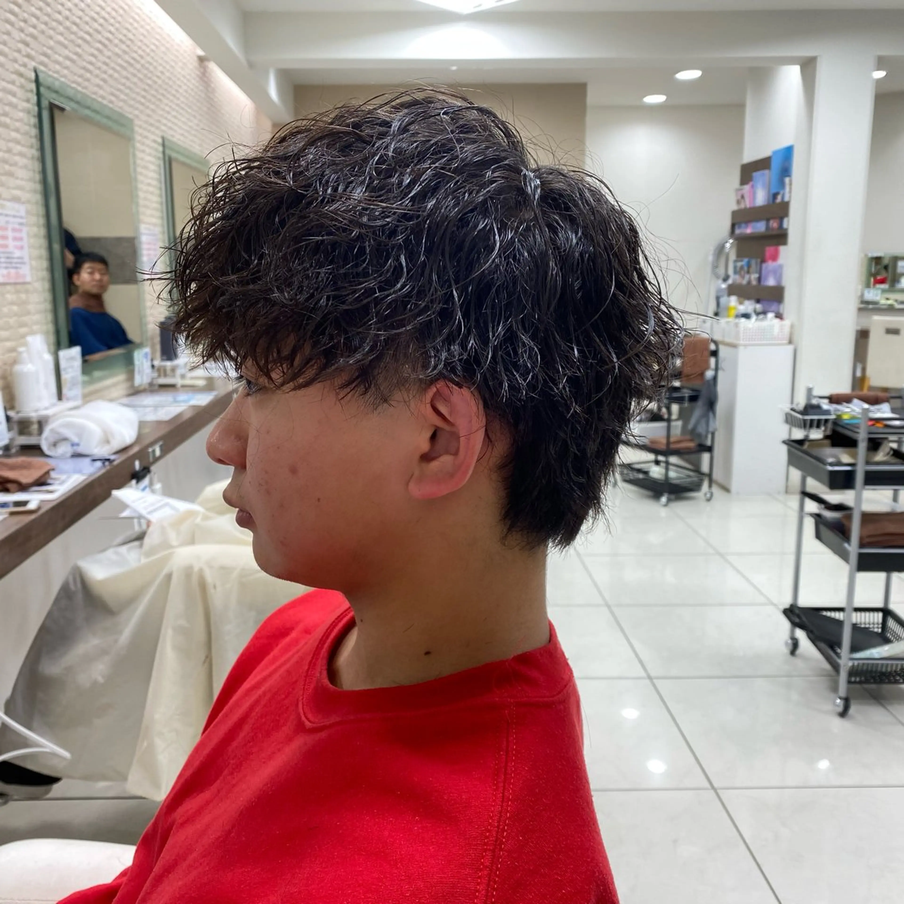 ショート パーマ カット パーマ 髪質改善カラー/店長 宮内秀峰のヘアスタイル