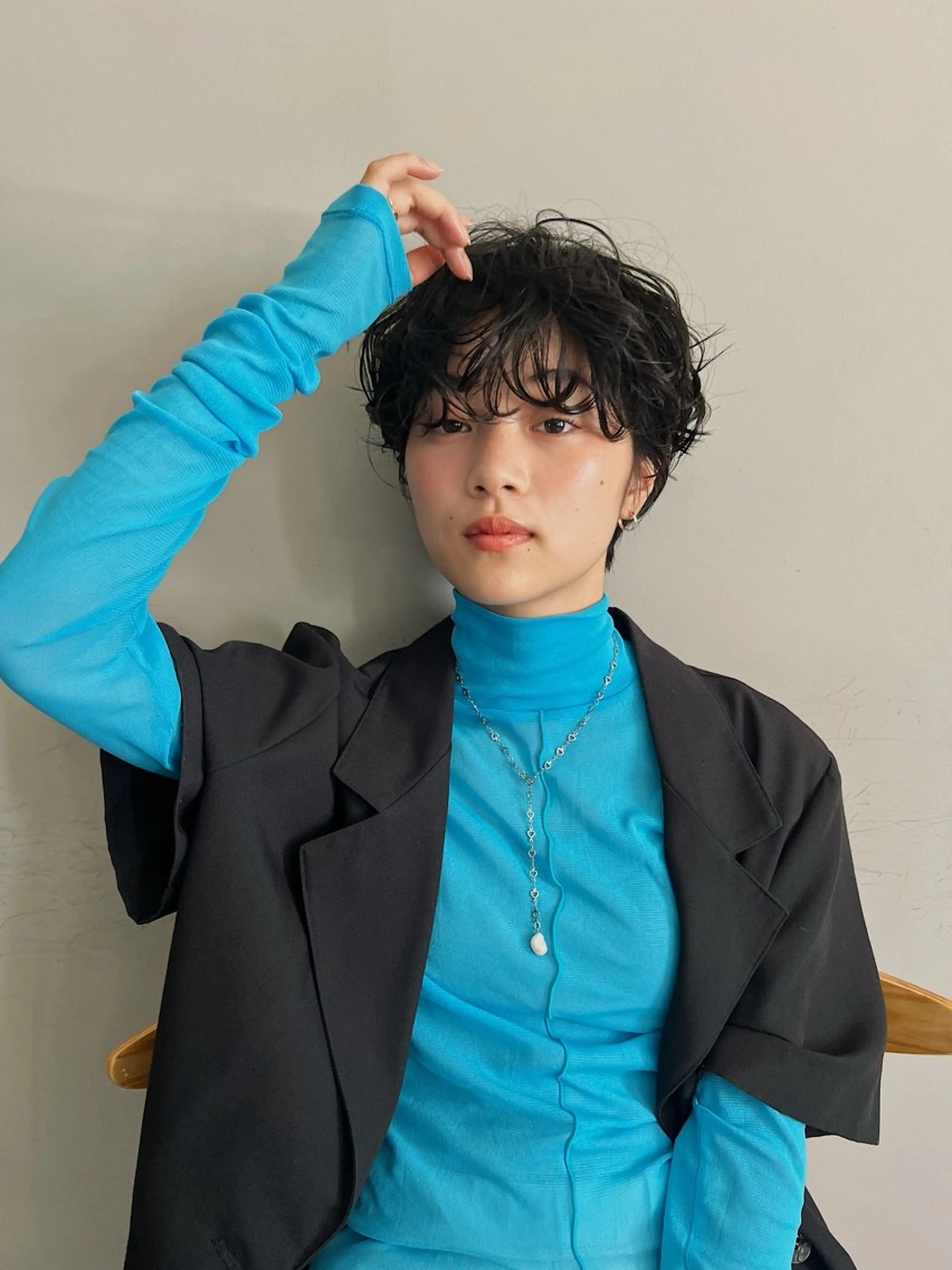 ショート メンズパーマ💈藤田 晃志のヘアスタイル