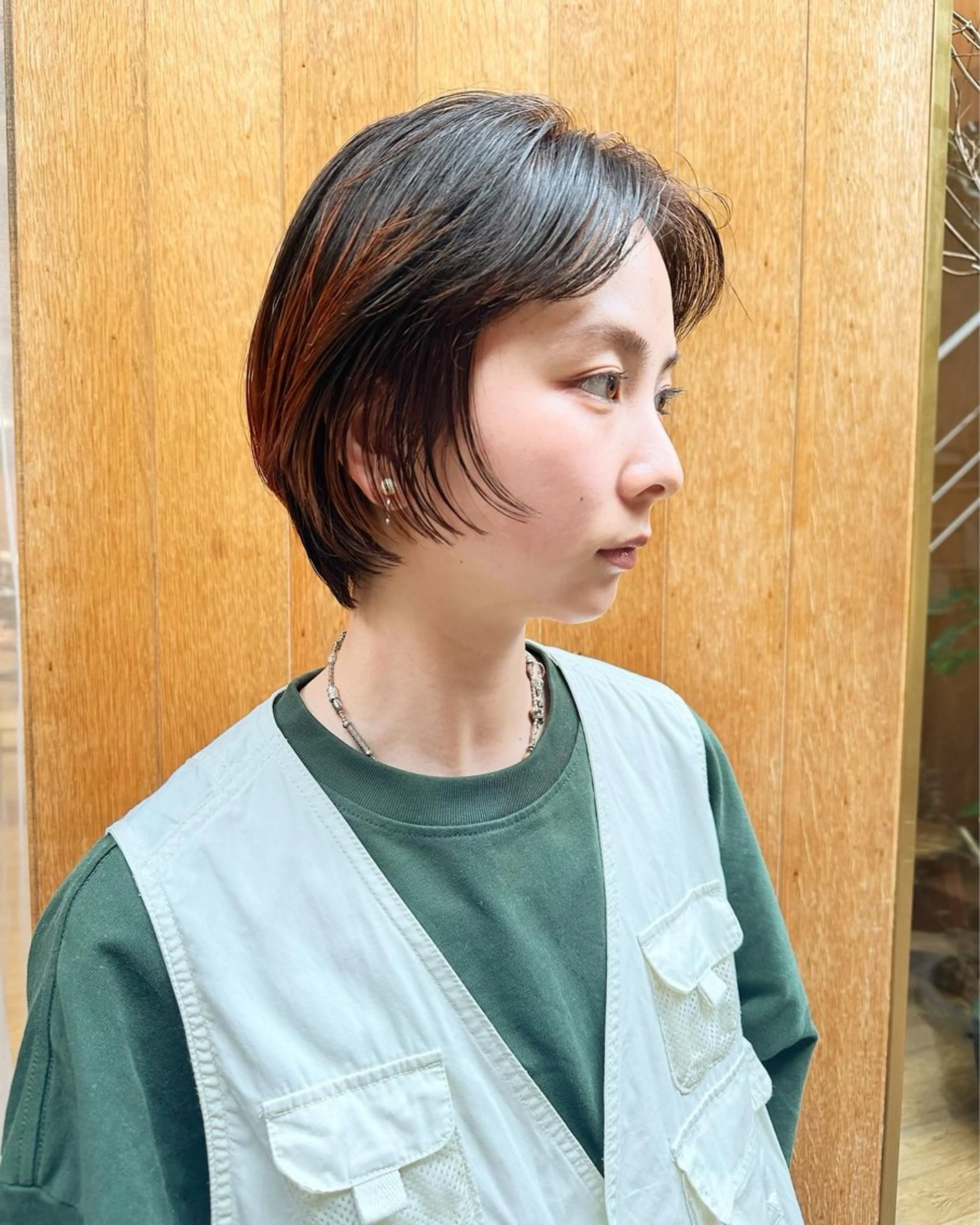 ショート カラー 似合わせカット /パーマ岡本淳平のヘアスタイル