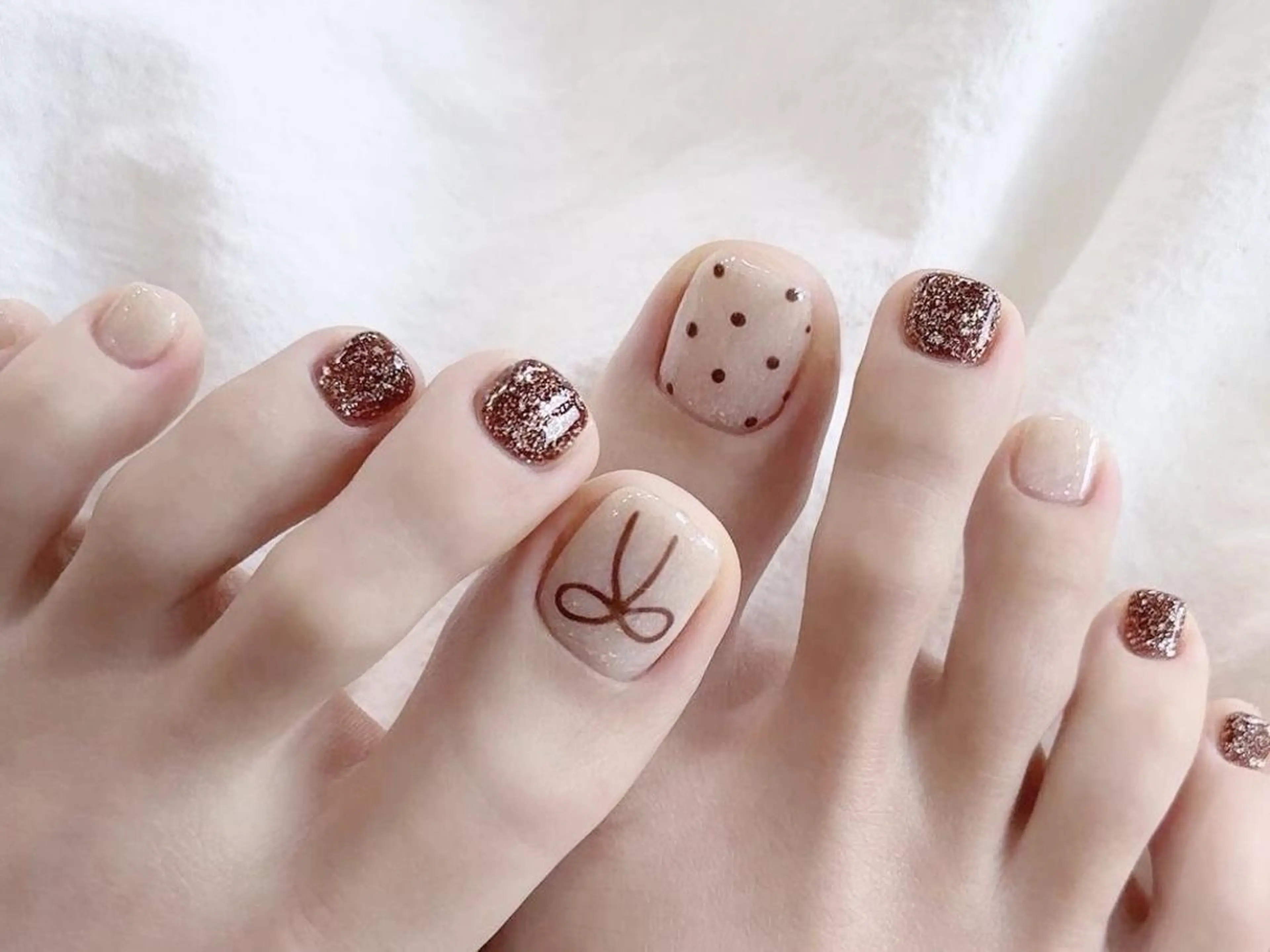 ネイル フットネイル Bio nail 【miyuu】のネイルデザイン