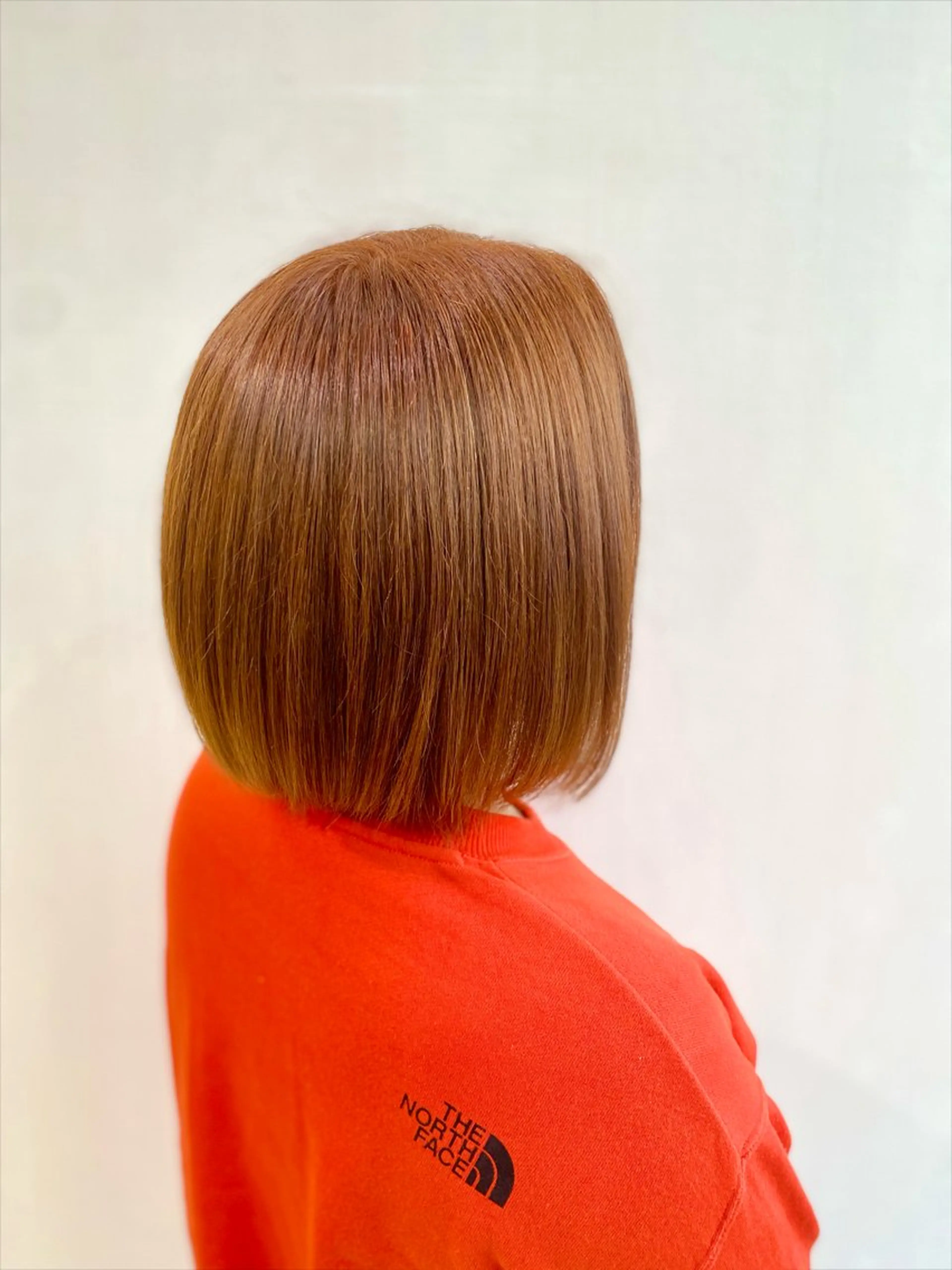 カラー ブリーチ ブラウンカラー ブリーチなしカラー オレンジ オレンジブラウン ヘアカラー 杉森 蘭琉のネイルデザイン