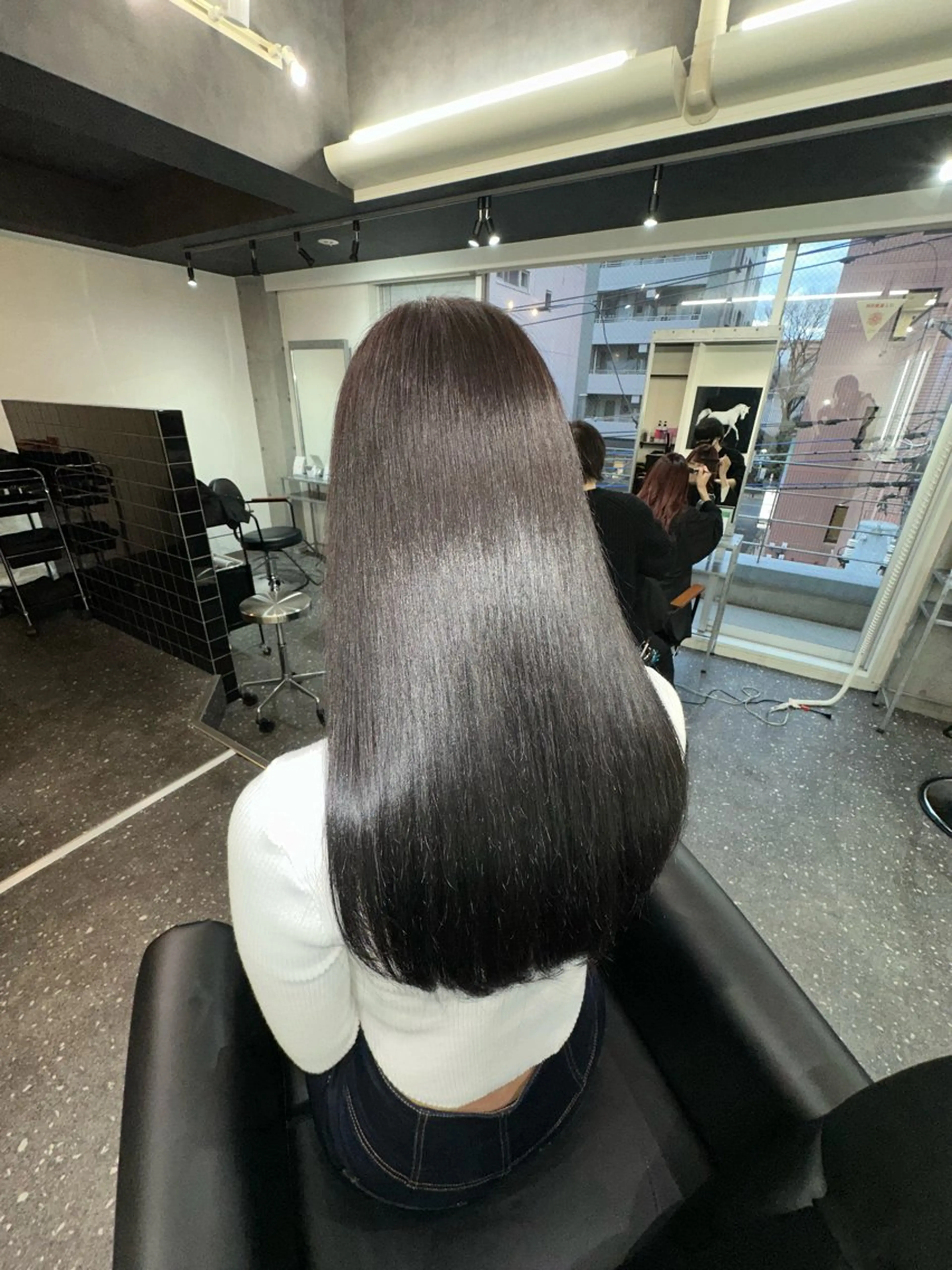 ロング カラー パーマ カット ヘアカラー 縮毛矯正 トリートメント 髪質改善⭐️縮毛矯正 中野⭐️Rinaのヘアスタイル