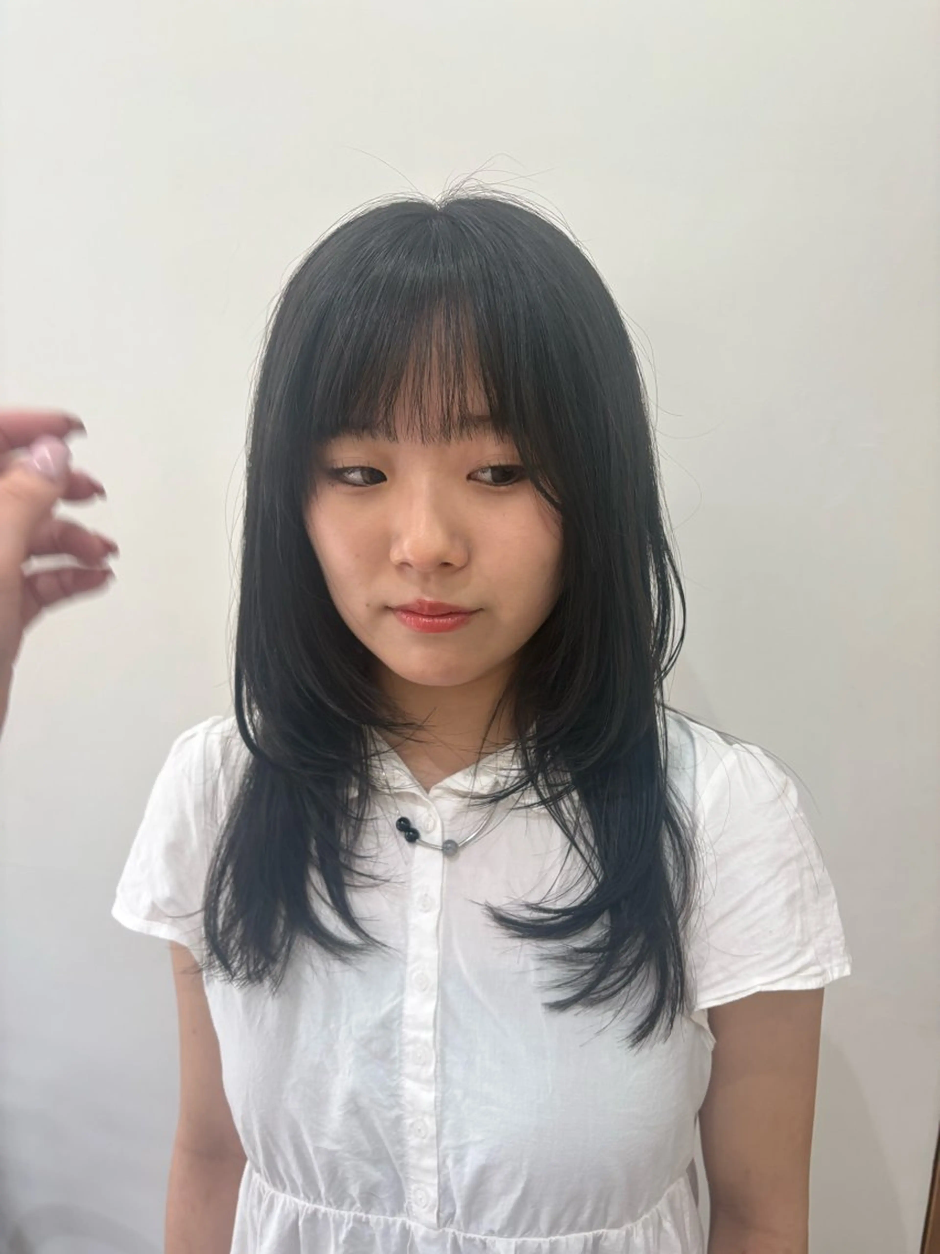 ミディアム カラー カット ヘアカラー momo / カラー、カットモデルのヘアスタイル