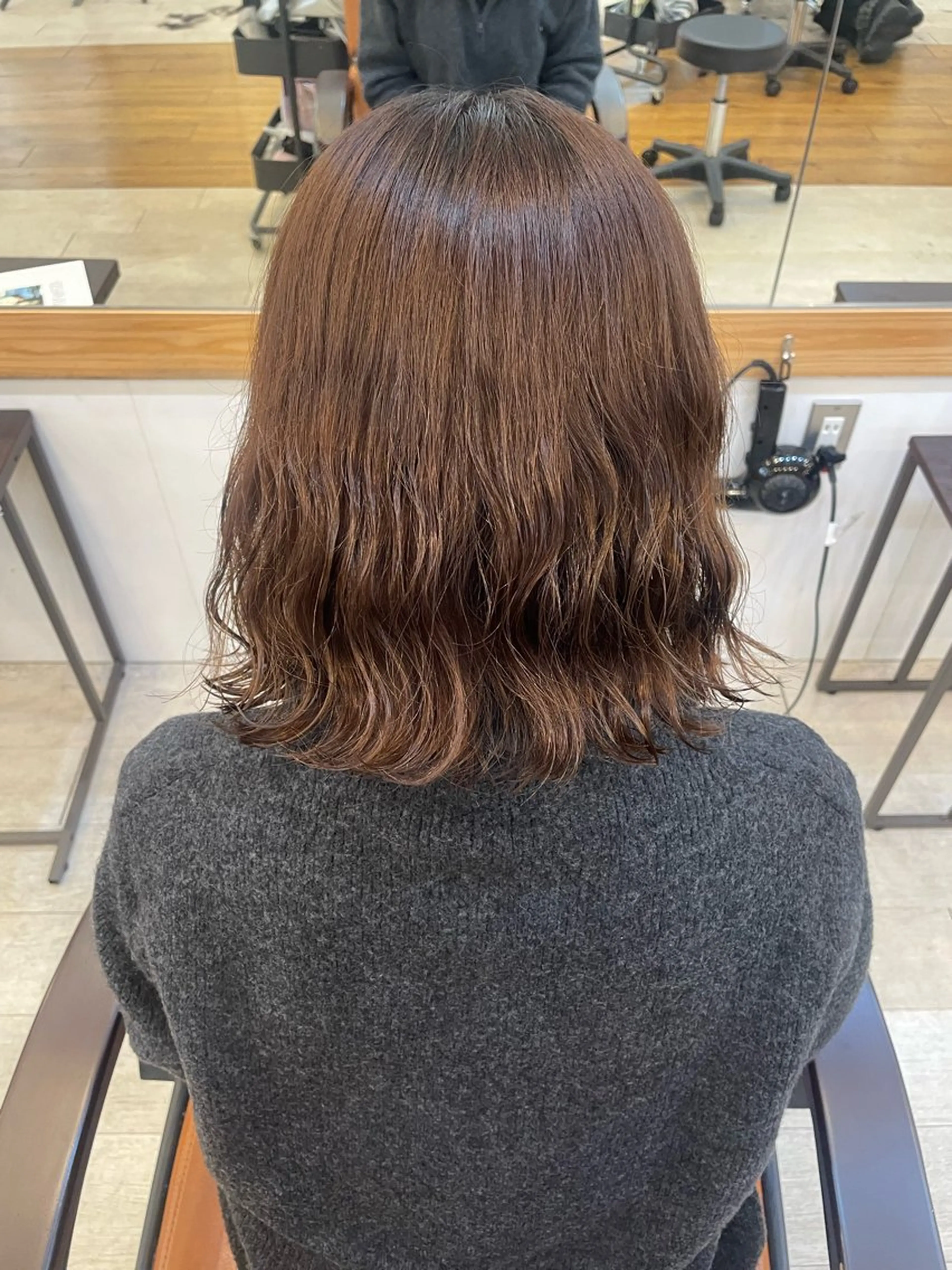 ミディアム ミディアムパーマ ボブ すずな🎀 ⠀のヘアスタイル