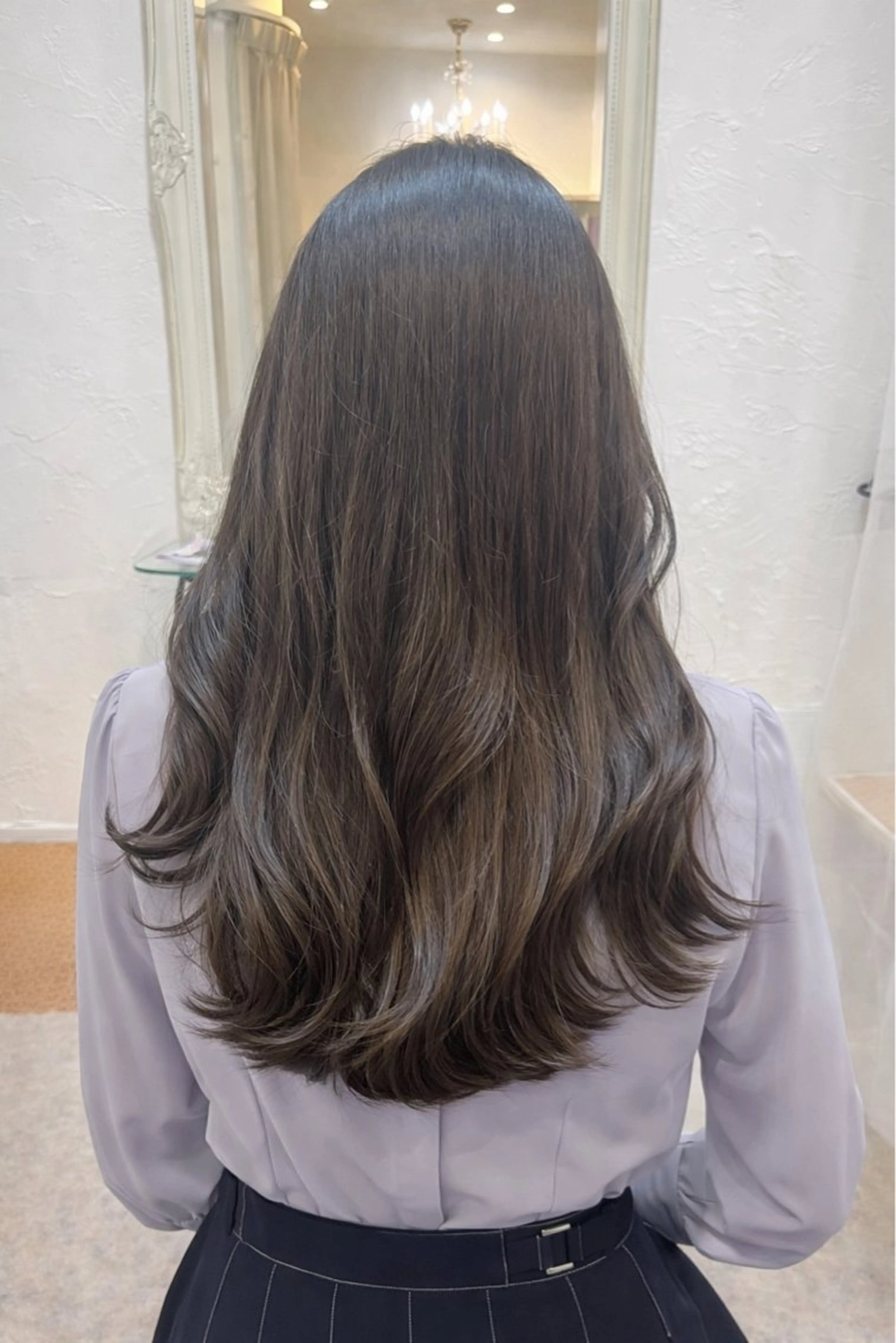 ロング カラー アディクシーカラー ブリーチ 透明感カラー ダブルカラー イヤリングカラー カット ヘアカラー 中原由貴 /WILLOW京橋のヘアスタイル