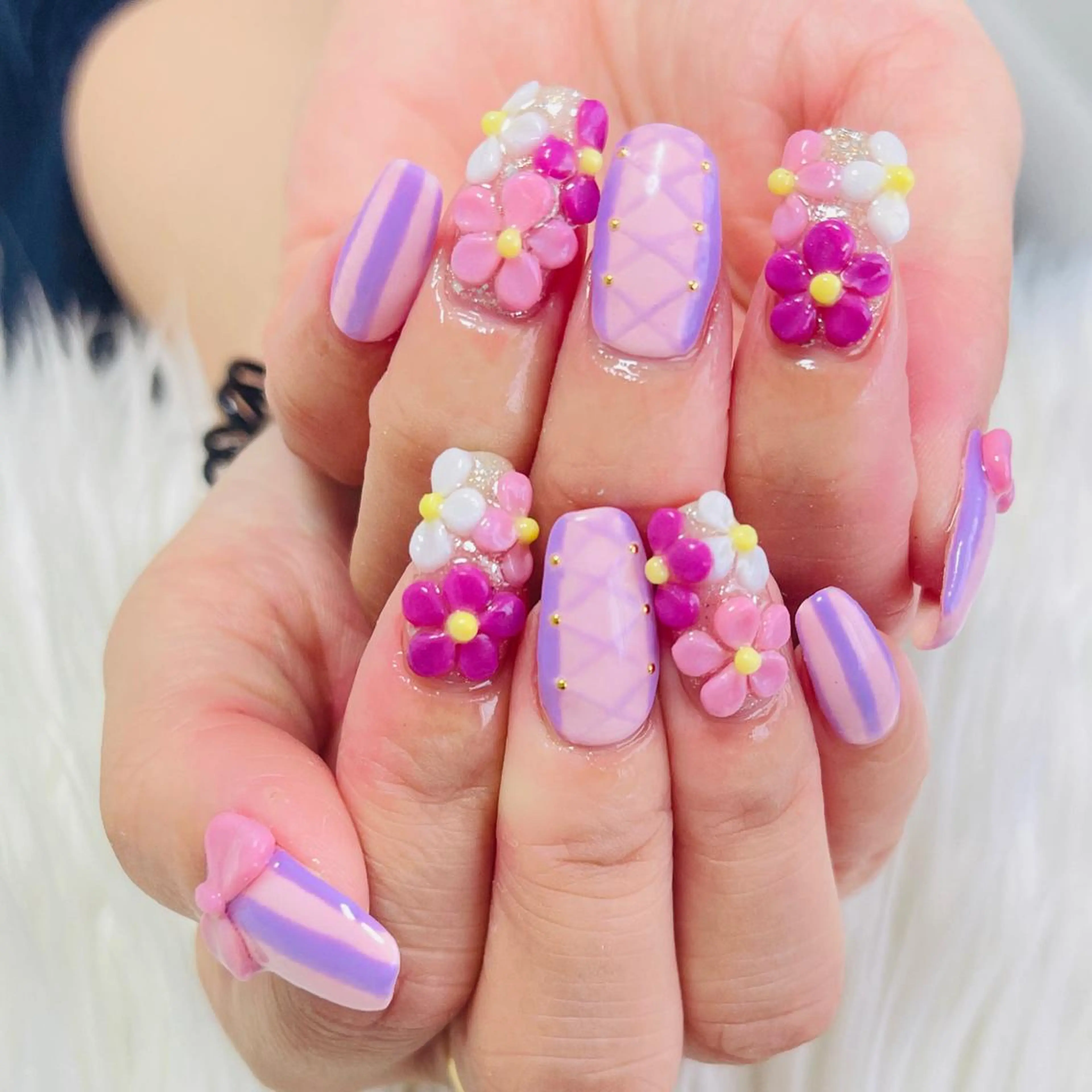 ロング ハンドネイル 松田 由真のネイルデザイン