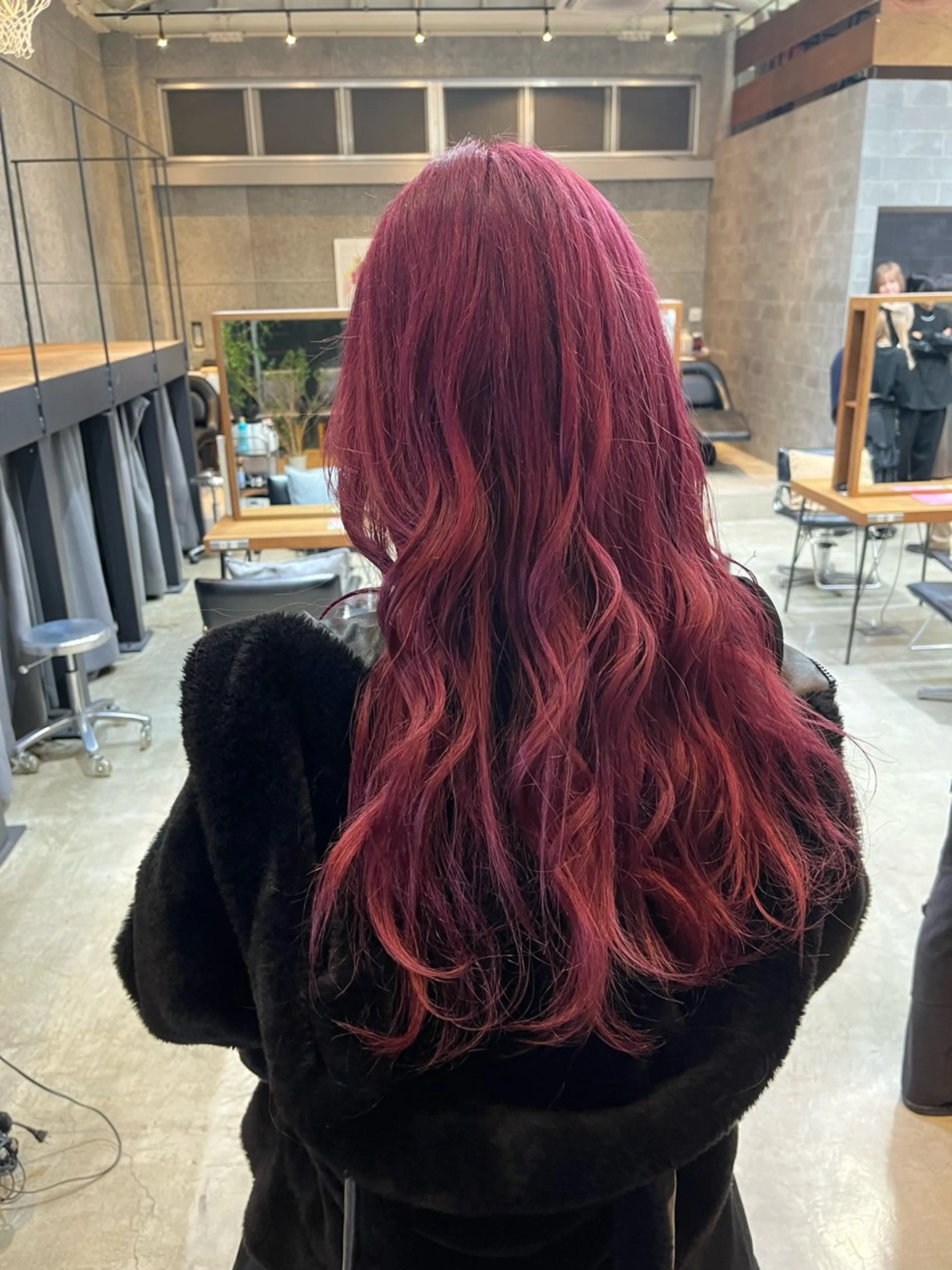 ロング カラー ヘアアレンジ ピンクカラー ボブ×透明感カラー 特化・リクト💥のヘアスタイル