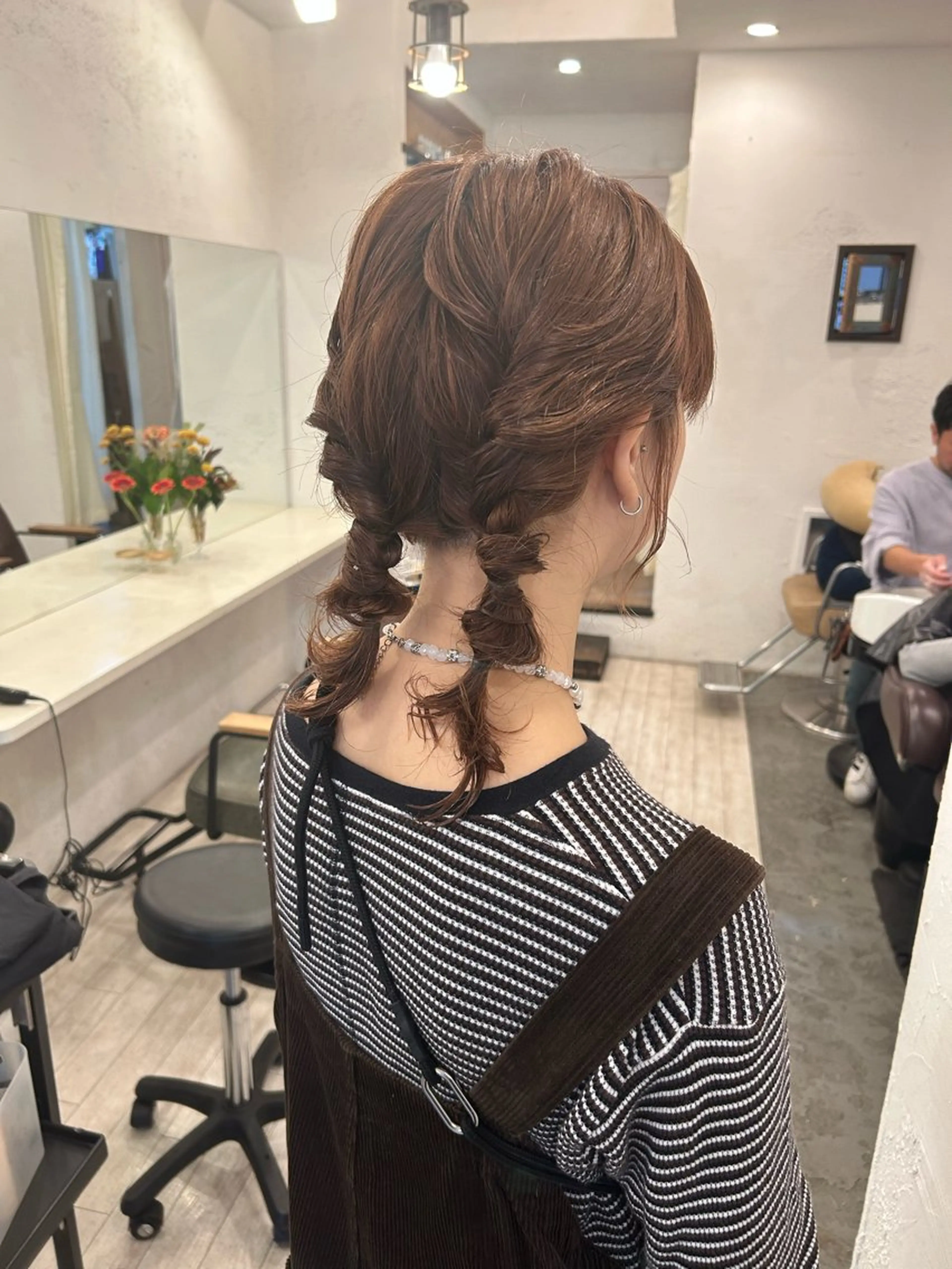 ヘアアレンジ レザーカット/ ミニボブ/しおりのヘアスタイル