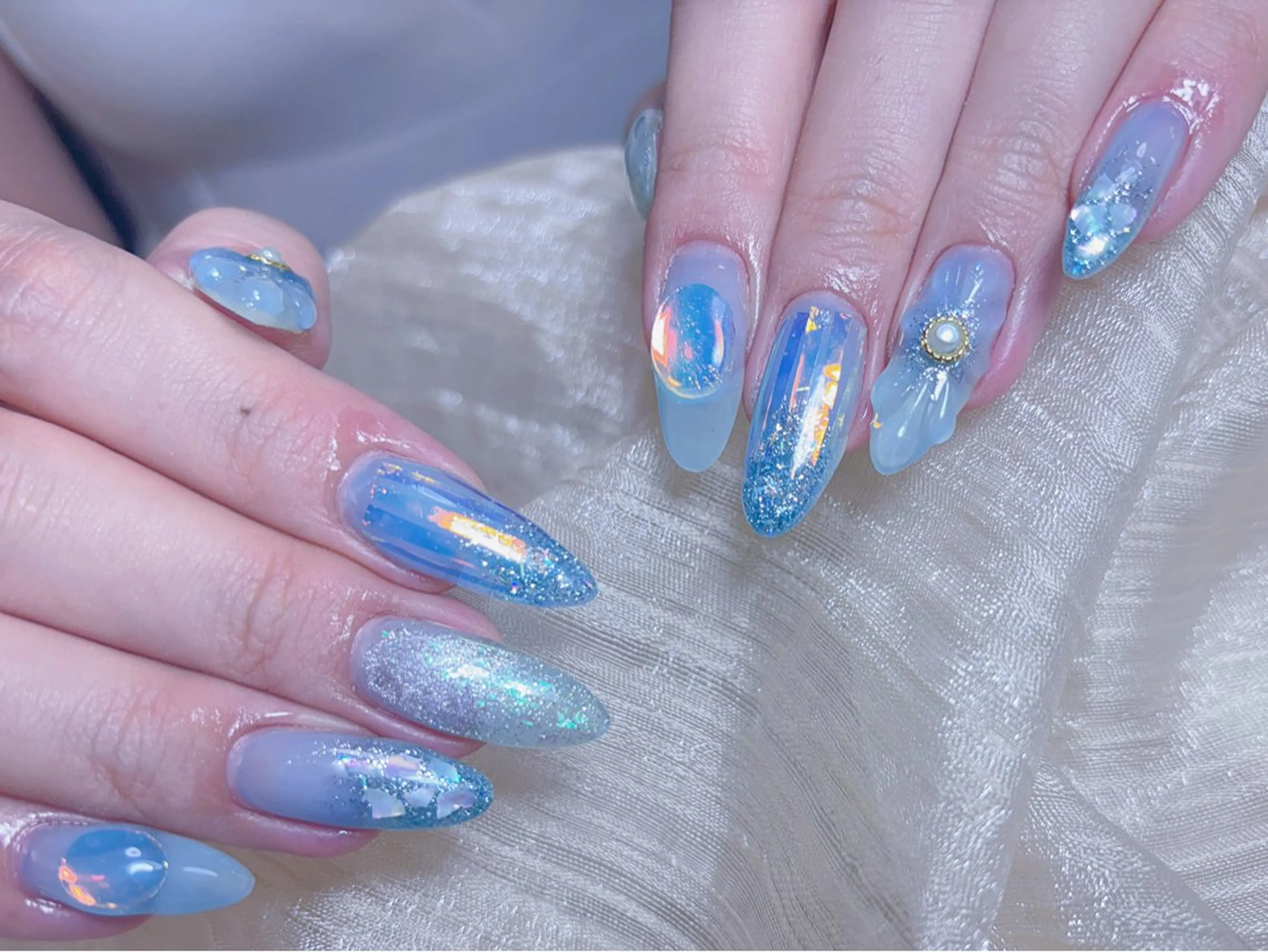 ネイル ハンドネイル ハンドケア ネイルサロンエクラ 🫧Shizukaのネイルデザイン