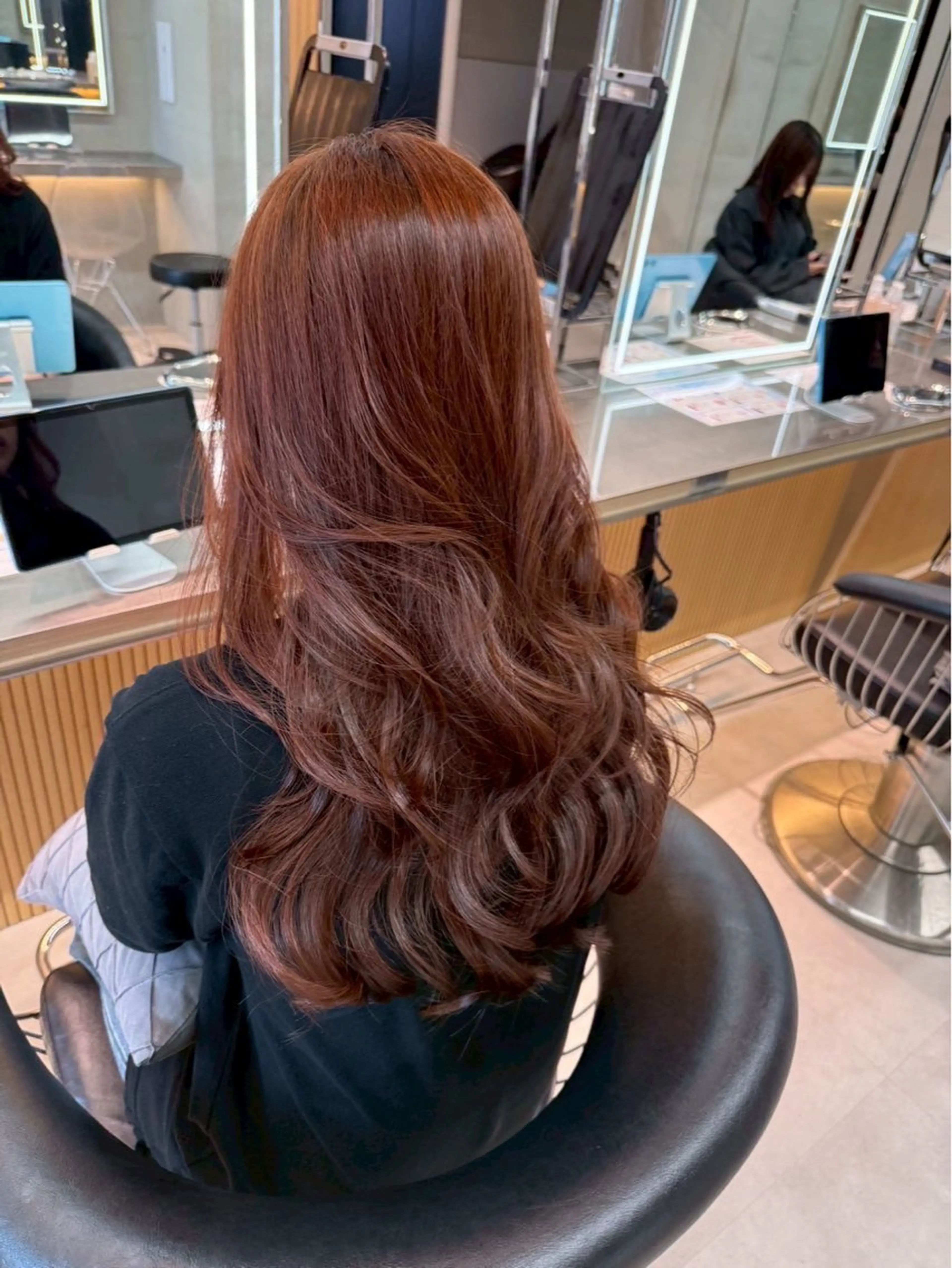 ロング カラー カット ヘアカラー トリートメント Lond mare レイヤーカット/韓国のヘアスタイル