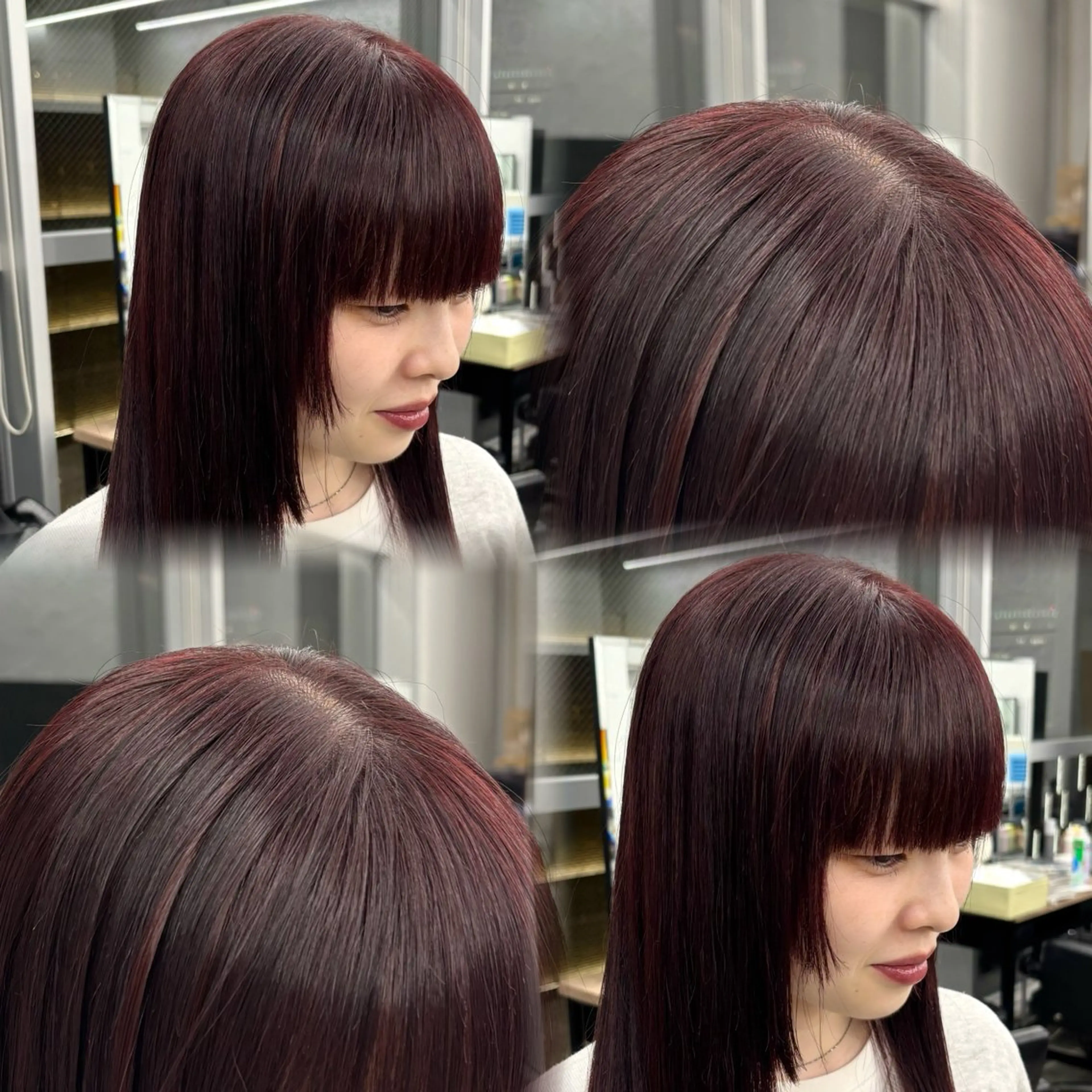 ロング カラー ヘアカラー トリートメント 暖色🍇/透明感/ 髪質改善/YUIKOのヘアスタイル