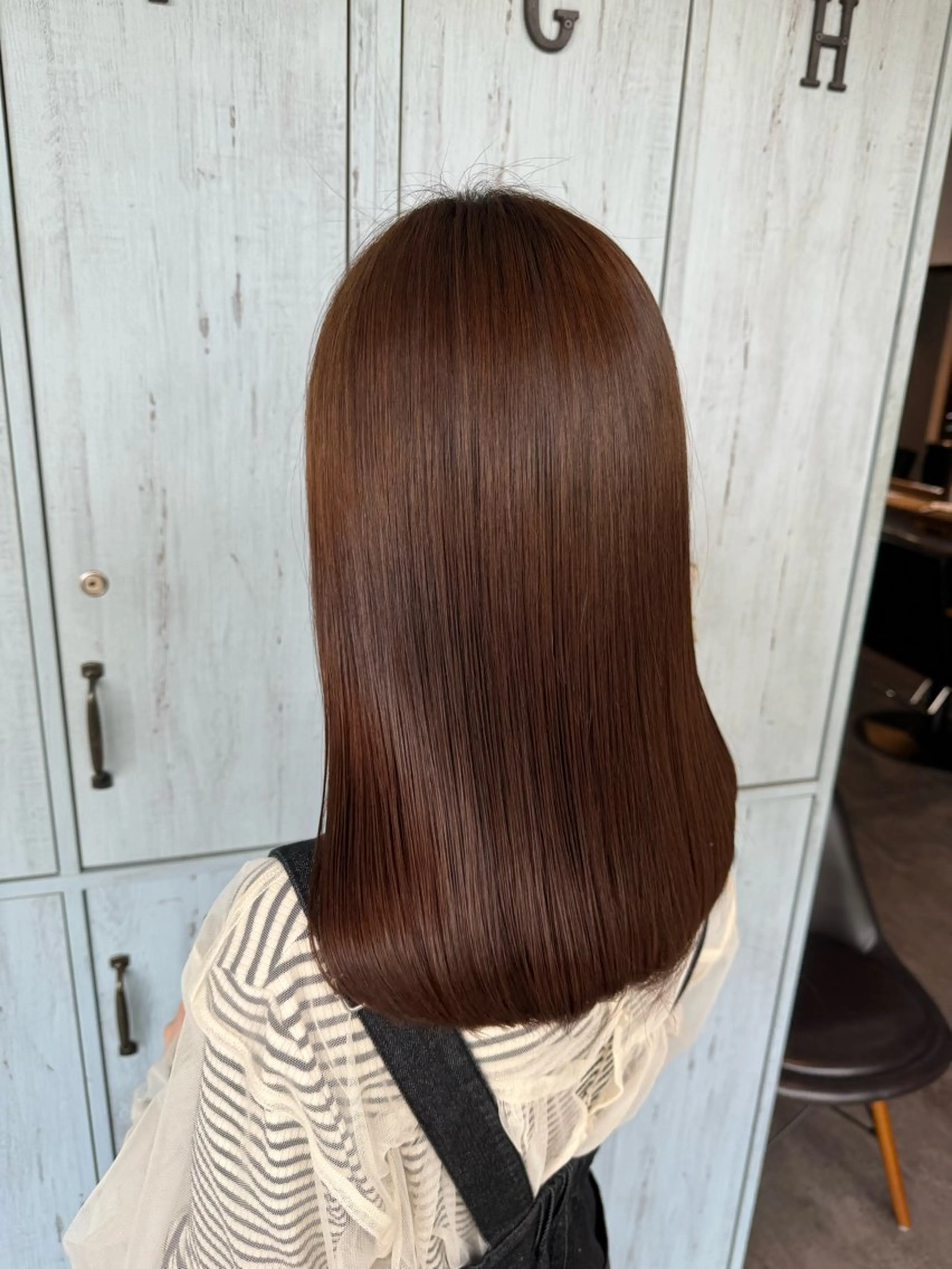 セミロング 縮毛矯正 トリートメント カット 縮毛矯正 トリートメント 💎縮毛矯正/透明感 カラー💎椎葉みひろのヘアスタイル