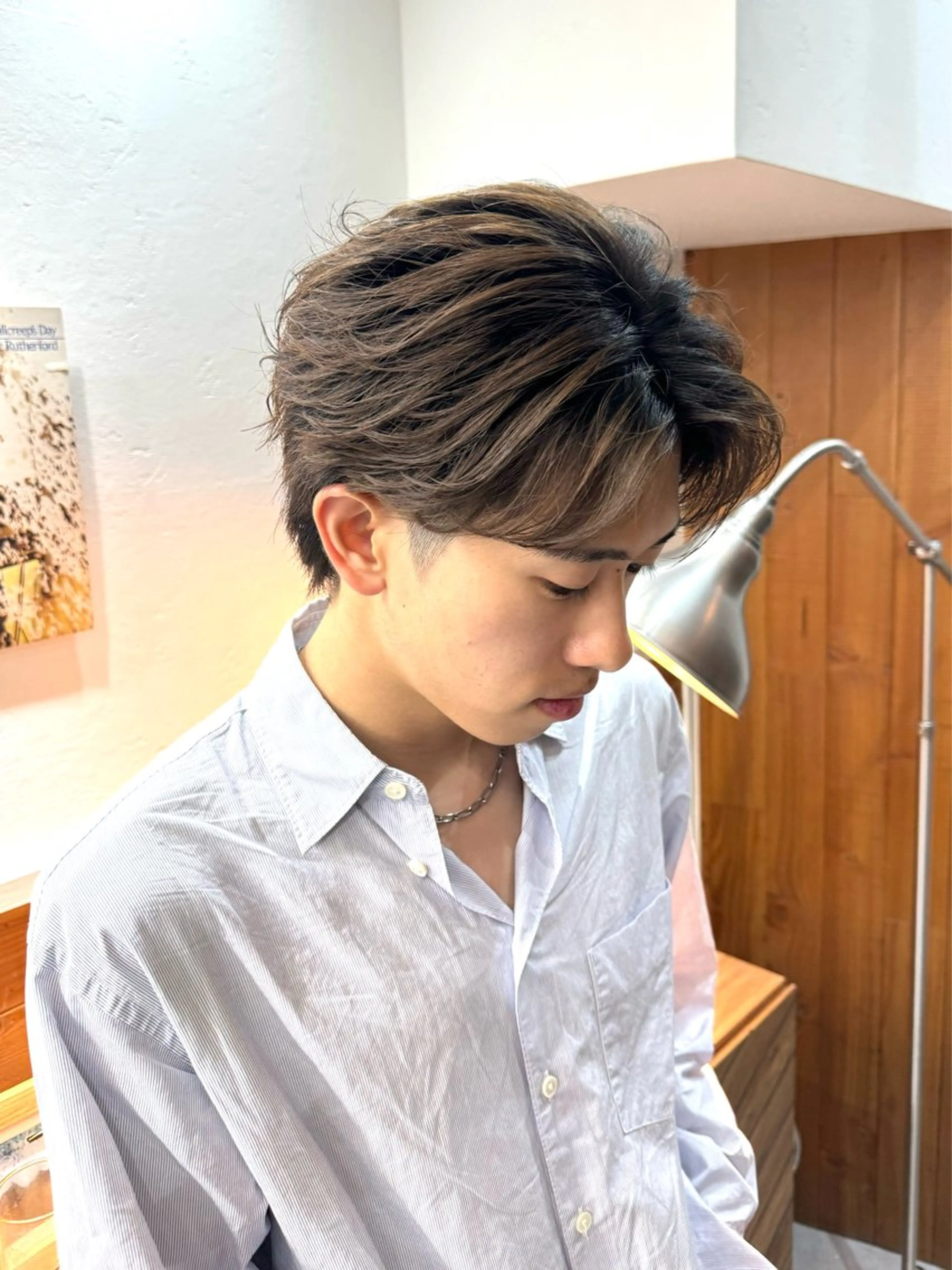 パーマ メンズ フェザーパーマ メンズパーマ ニュアンスパーマ カット パーマ トリートメント シャドウパーマ/ 波巻パーマYu-Kiのヘアスタイル