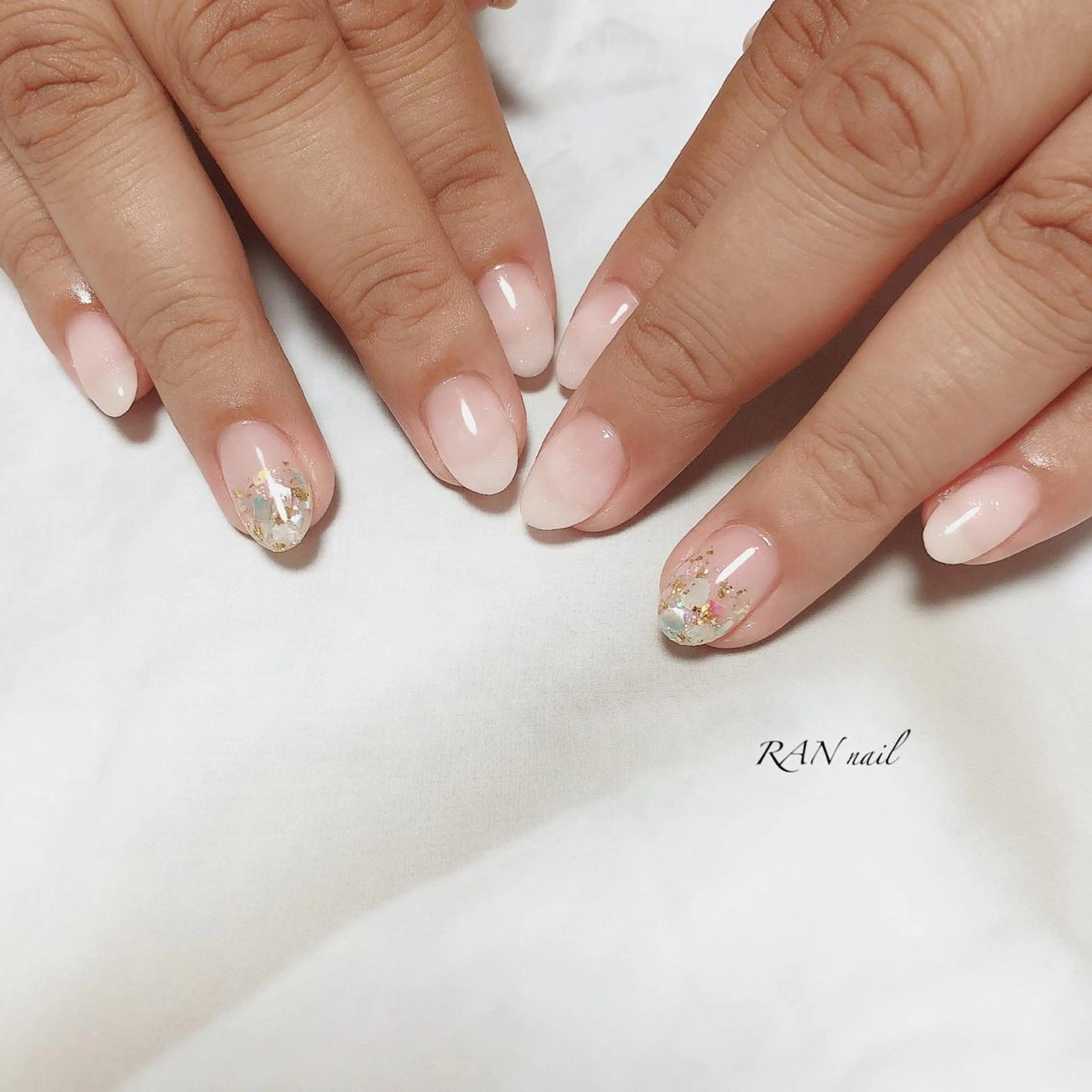 ネイル アートネイル ジェルネイル グラデーション ニュアンスネイル オフィスネイル RAN nailのネイルデザイン
