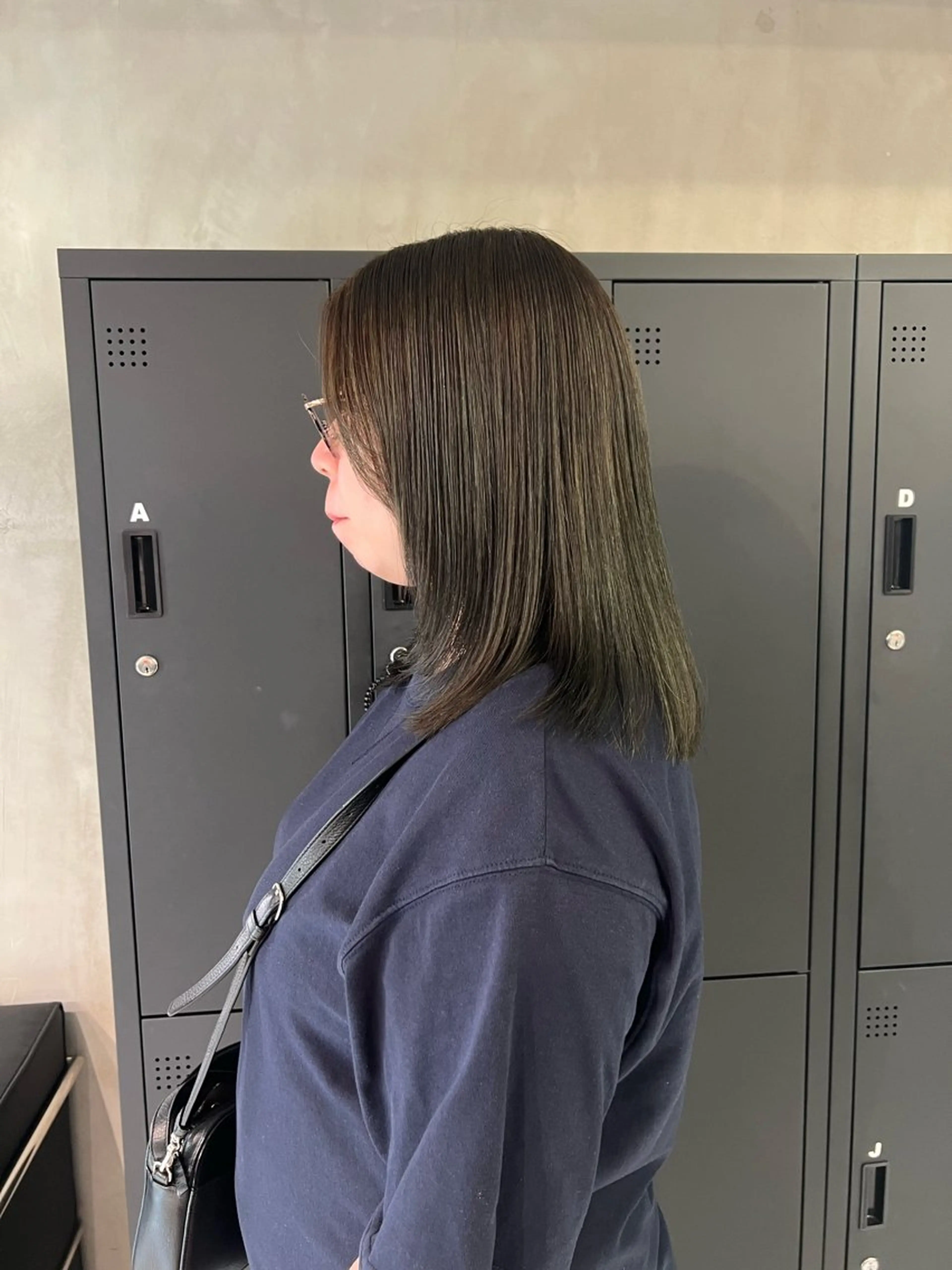 ミディアム ハイライト ヘアカラー トリートメント ハイライト/白髪ぼか し/臼田さりな🌹のヘアスタイル