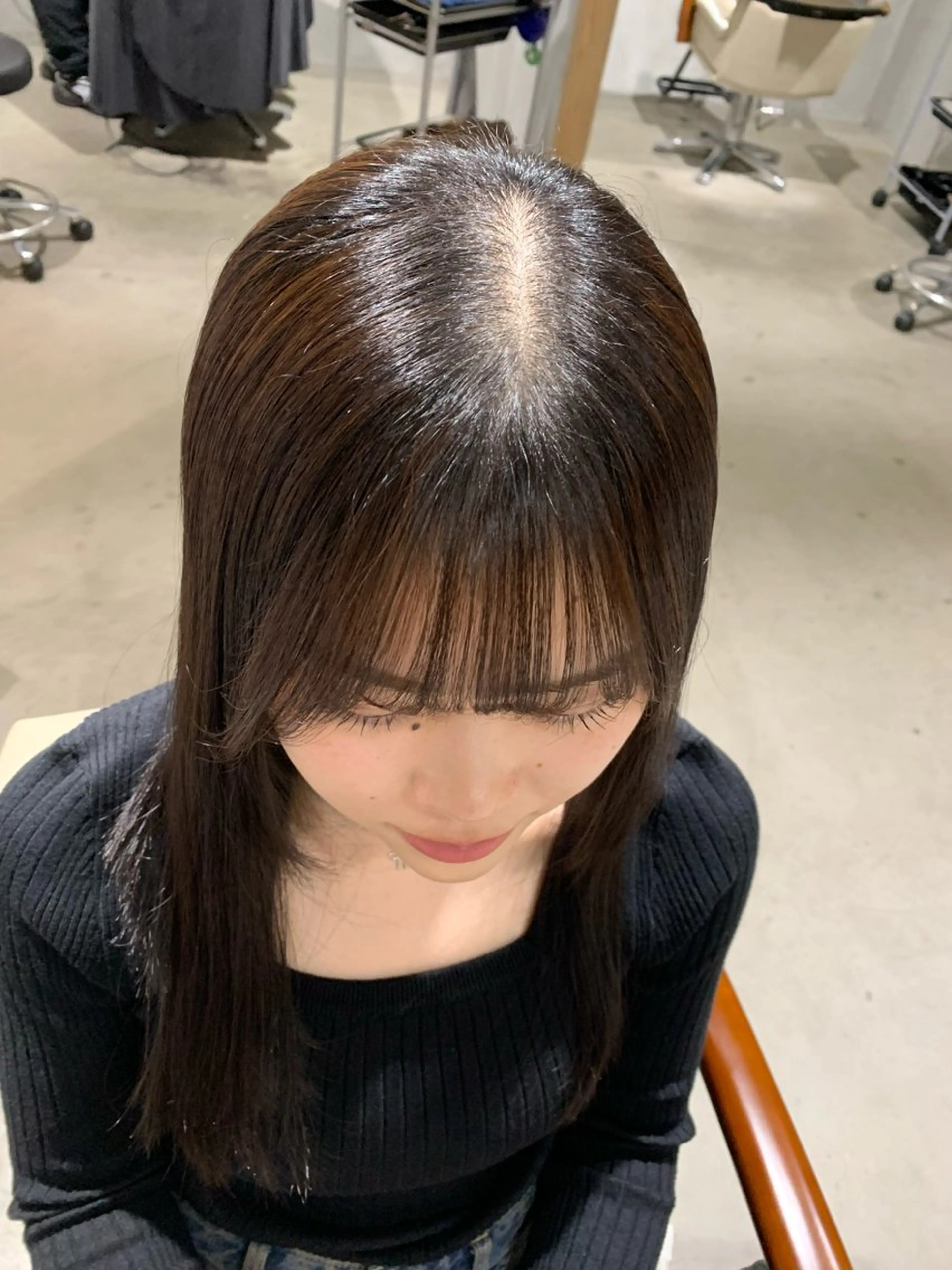ロング 福永 ちひろのヘアスタイル