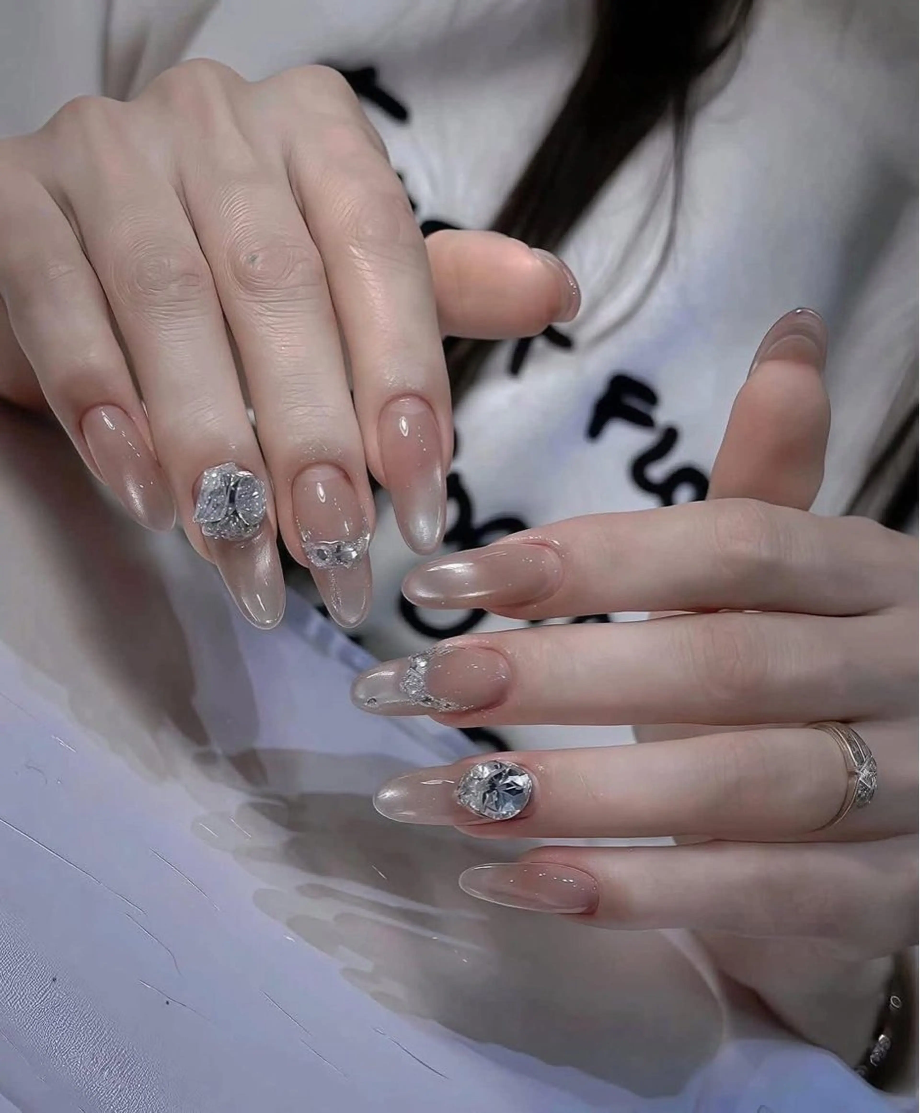 セミロング 韓国風ヘア ハンドネイル Aila Nail ShinOkubo所属・Aila Nail ShinOkuboのネイルデザイン