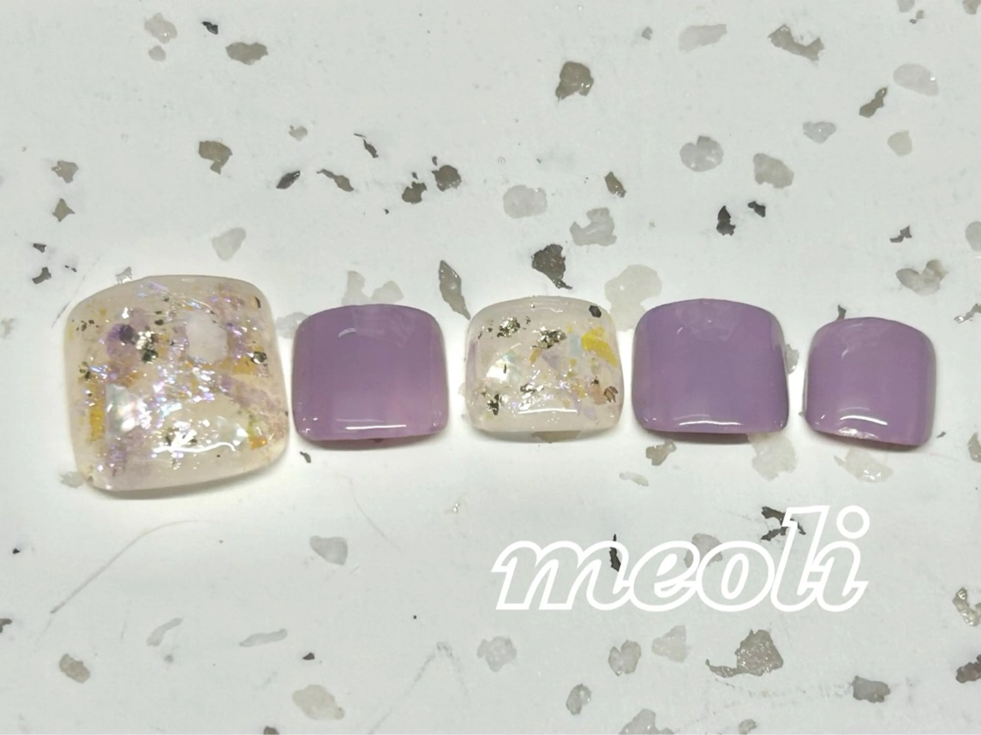 ネイル フットネイル シンプルネイル フットネイル nail salon meoli　アヤのネイルデザイン