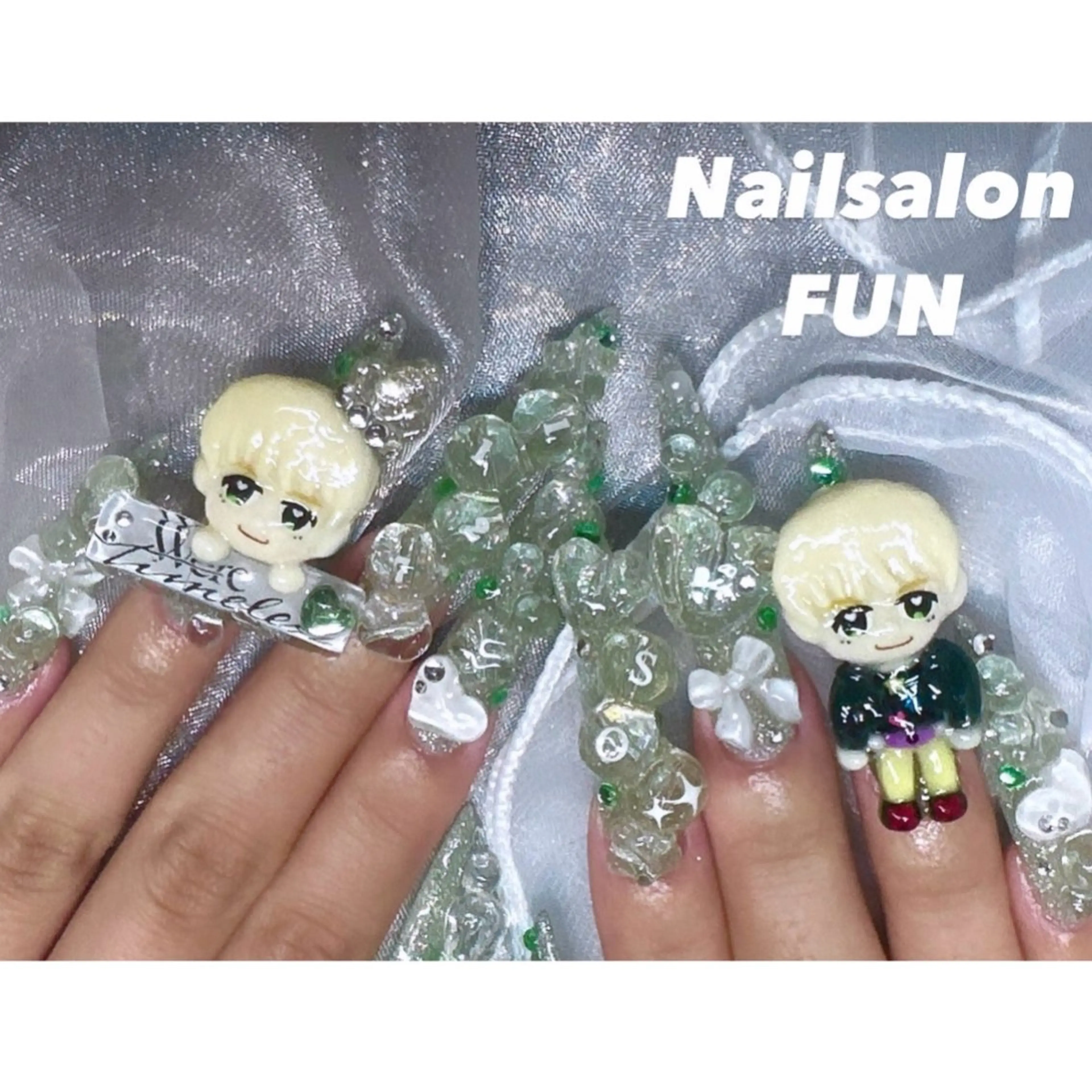 ネイル アートネイル ロングネイル メンズネイル ショートネイル スーパーロングネイル Nailsalon FUN🌈のネイルデザイン