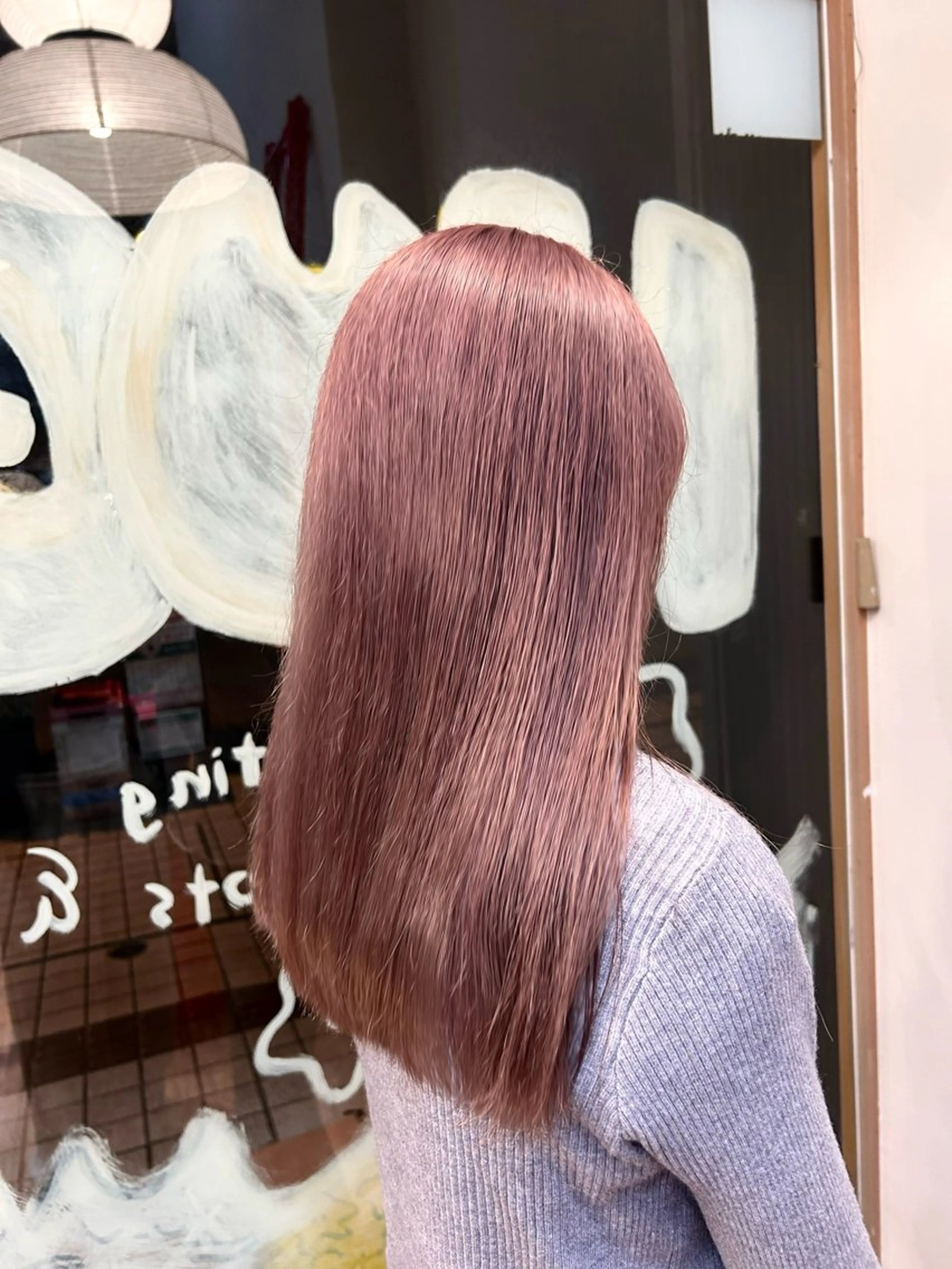 ロング カラー ヘアカラー 木藤 優杏のヘアスタイル