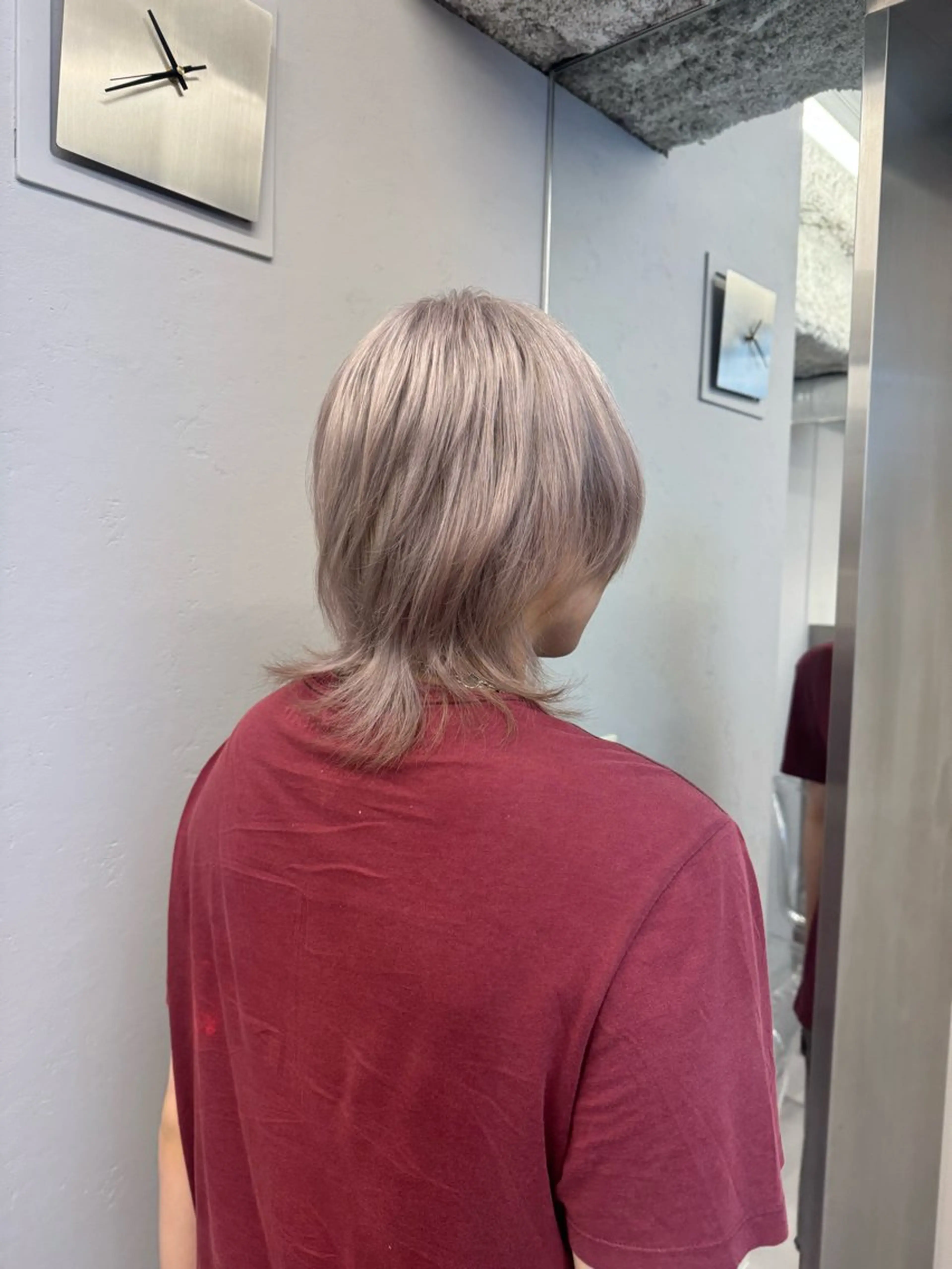 ショート カラー メンズ ヘアカラー トリートメント ハイトーン/名古屋 Hinakiのヘアスタイル