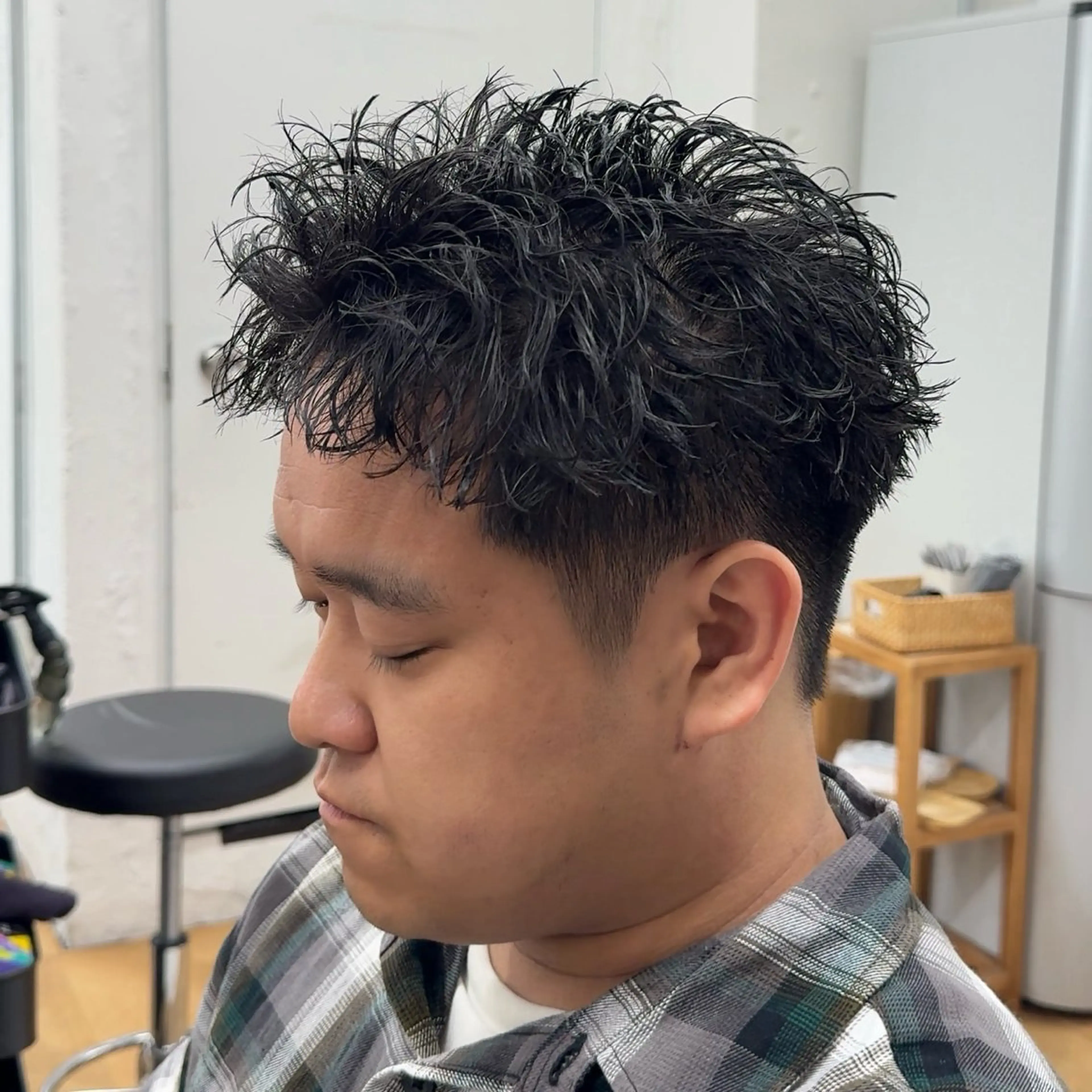 ショート パーマ カット パーマ 立川メンズ特化/ パーマ職人/氣田瞬介のヘアスタイル