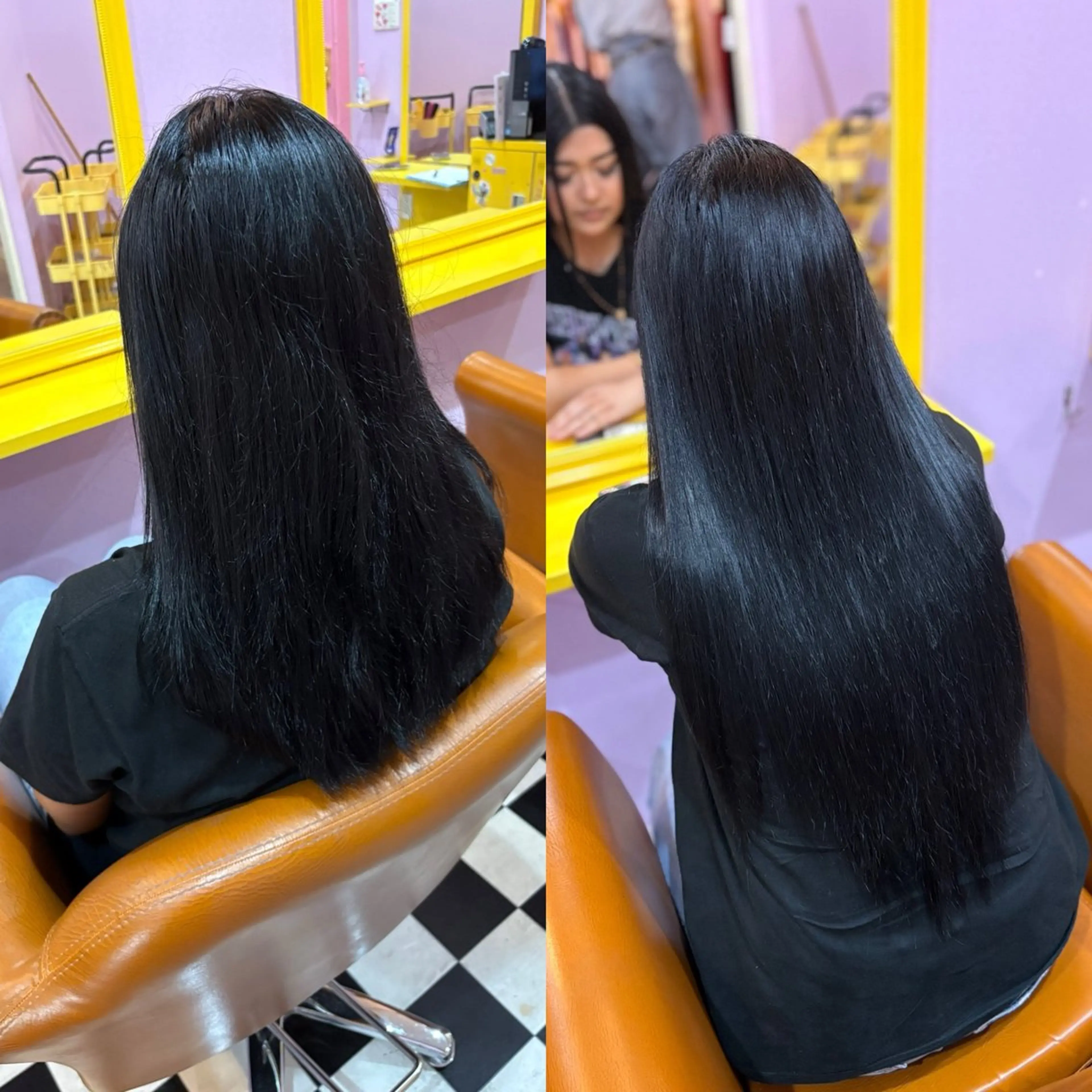 セミロング エクステ チビ編み込みエクステ どぅ〜す/YUIのヘアスタイル