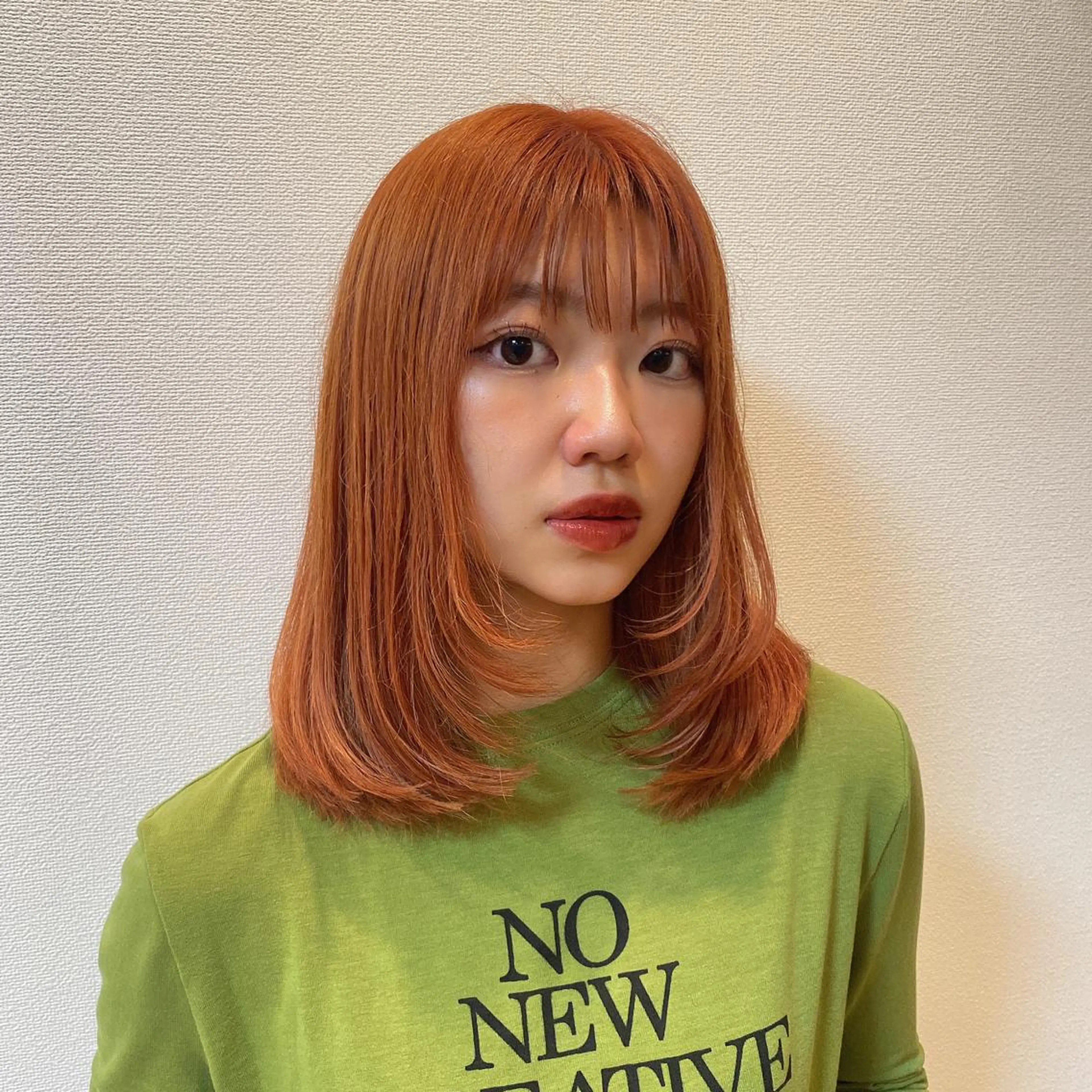 ミディアム カラー RINA🦋 【韓国風/艶髪】のヘアスタイル