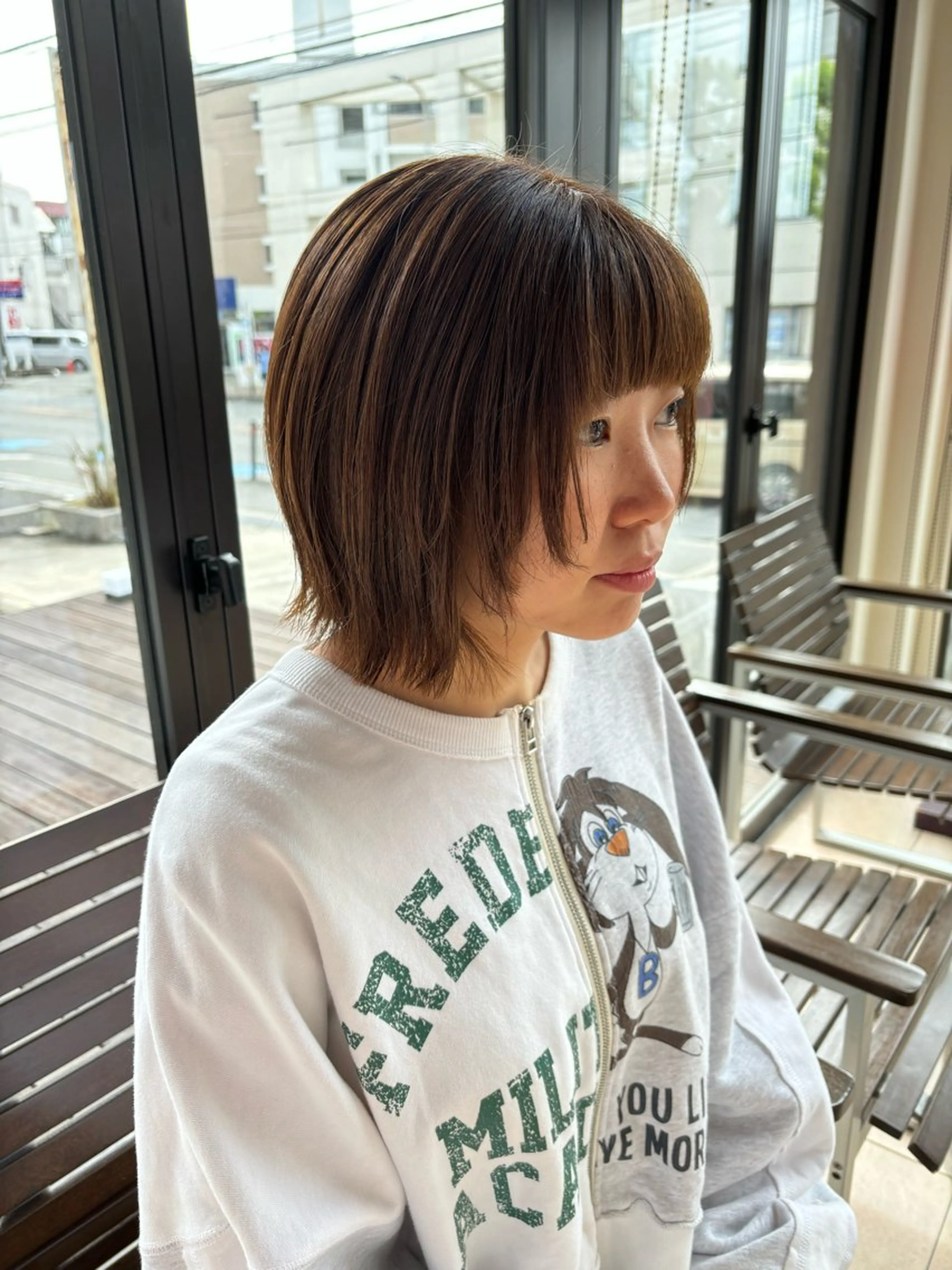 ショート カラー 韓国ヘア ユイカのヘアスタイル