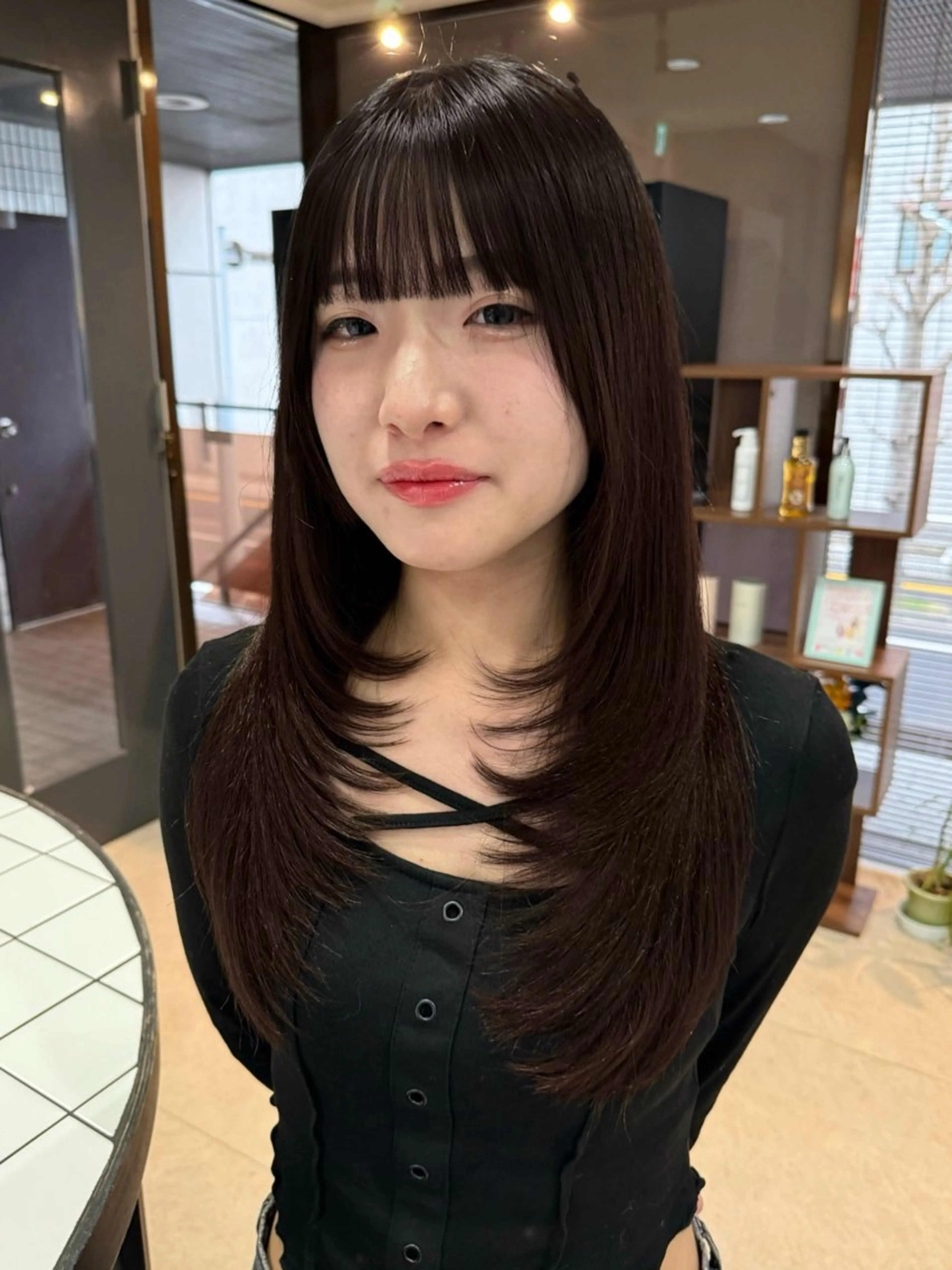 ロング レイヤーカット カット 宮嶋 蓮のヘアスタイル