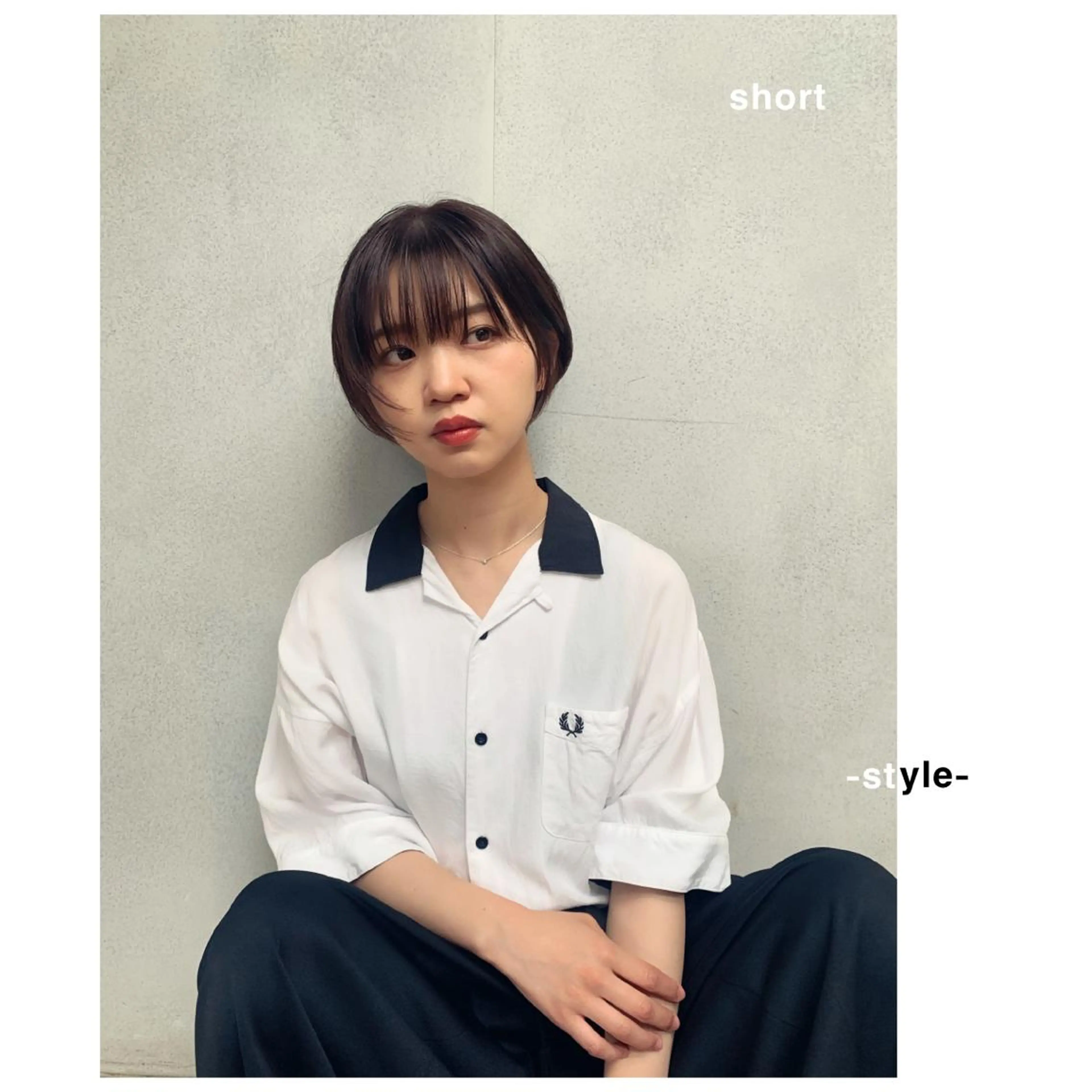 ショート ショートヘア カット ヘアカラー トリートメント 山本 晶大のヘアスタイル