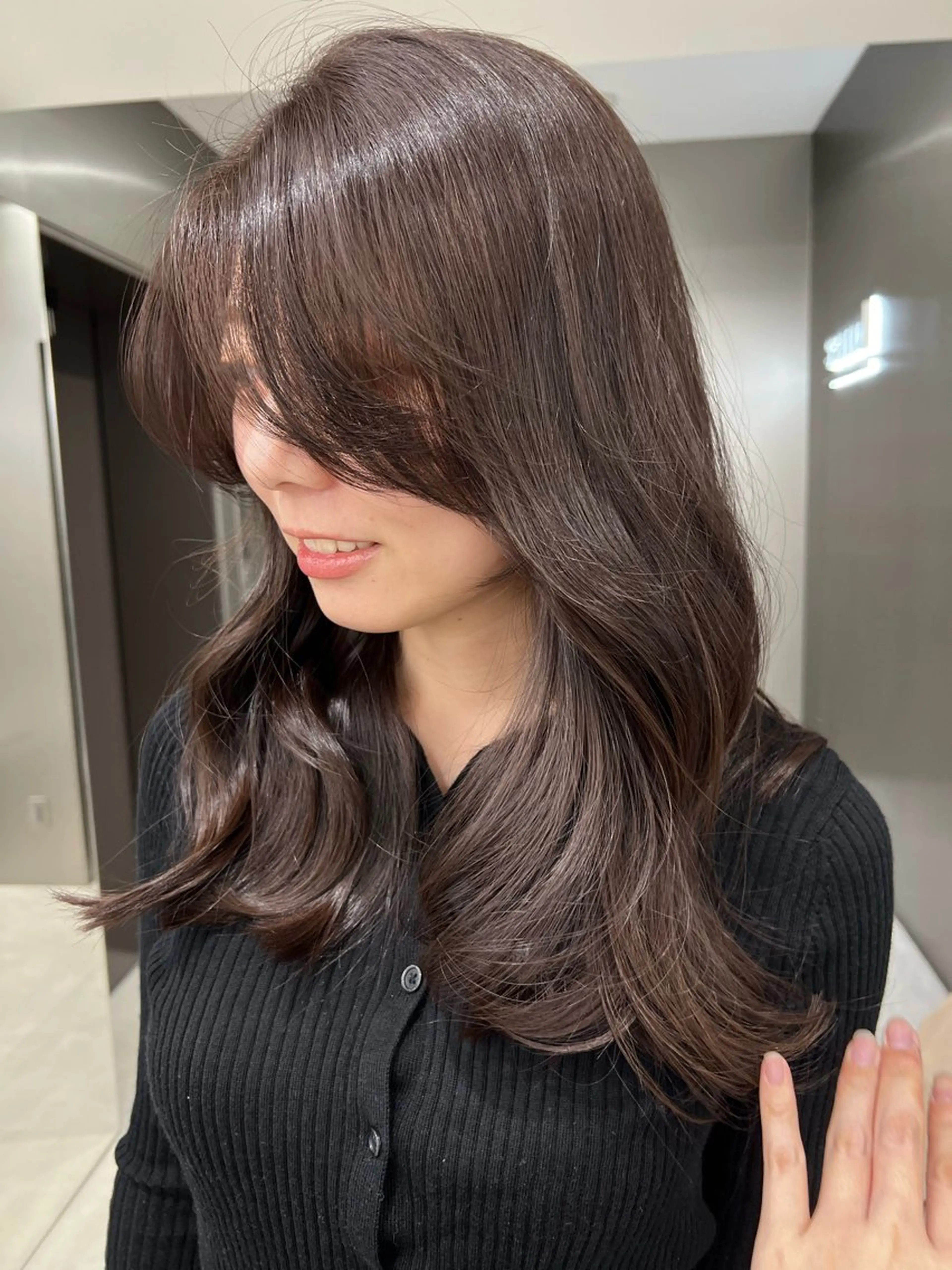 セミロング カラー 髙橋 康輔のヘアスタイル