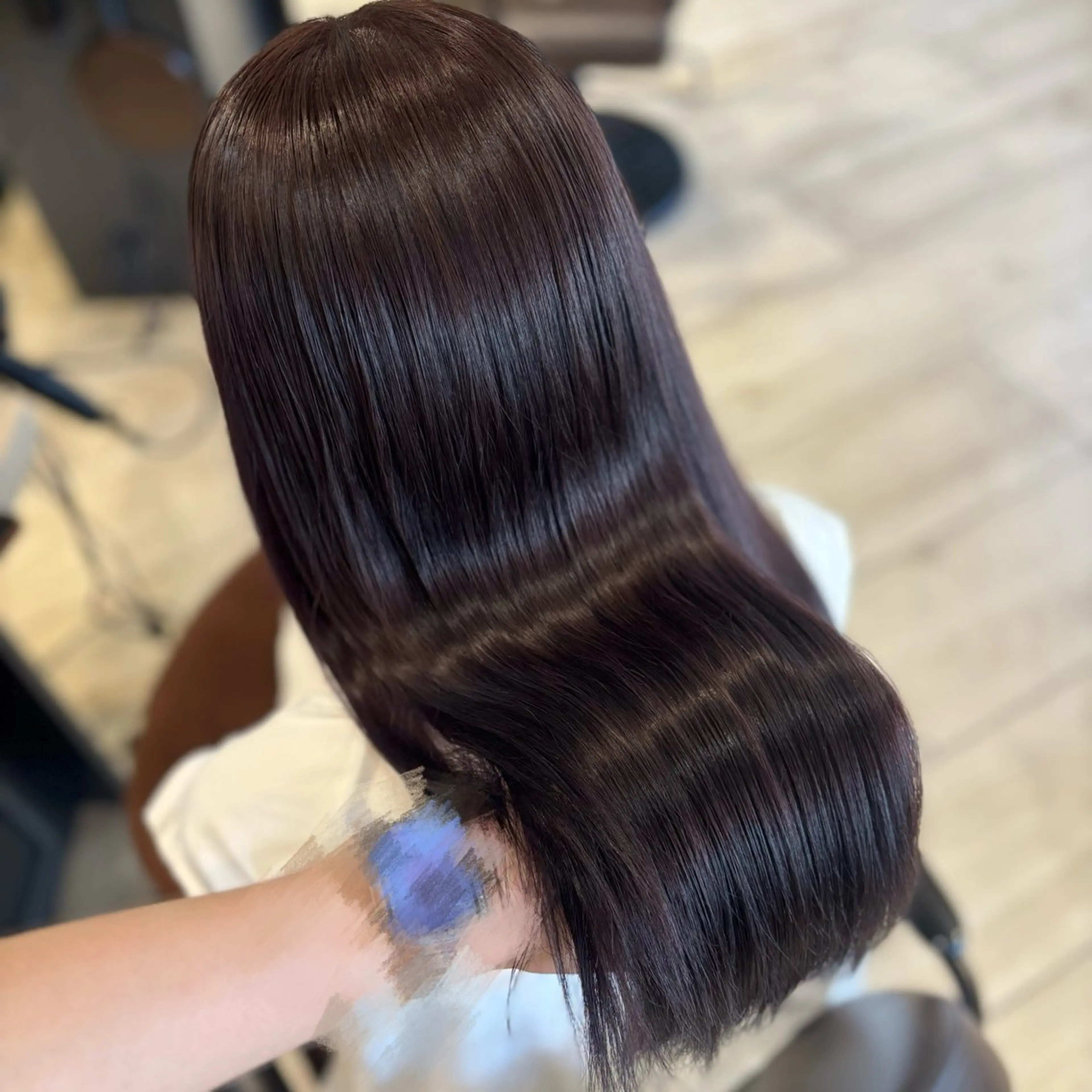 ロング カラー ラベンダーカラー カット トリートメント Kurumi🩶銀座 ラベンダーカラー🎀のヘアスタイル