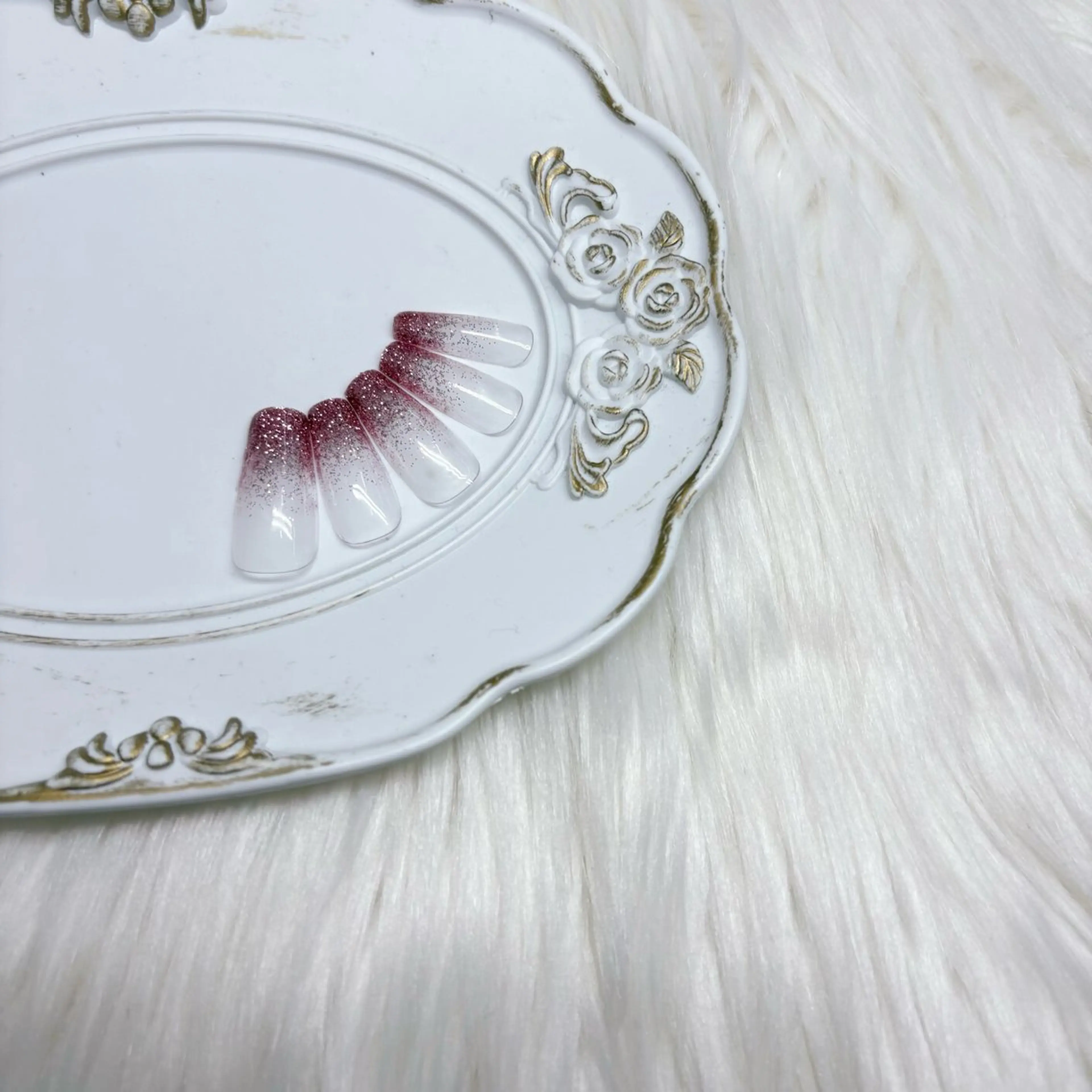 ネイル グラデーション ラメ(グリッター) ラメグラデーション ピンク Akiho 堺筋本町/心斎橋のネイルデザイン