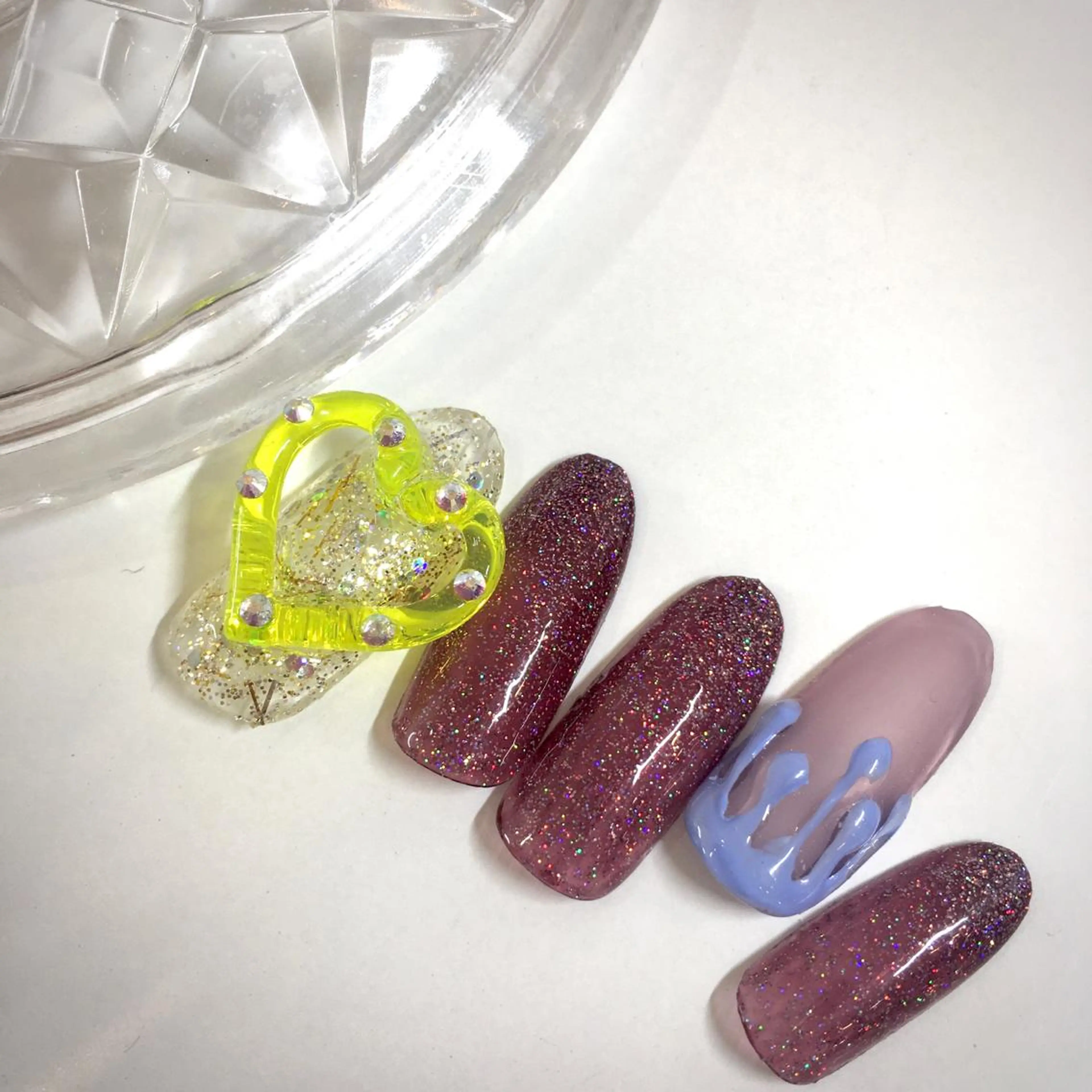 ネイル アートネイル クリアネイル マットネイル Laki nail MAYUのネイルデザイン
